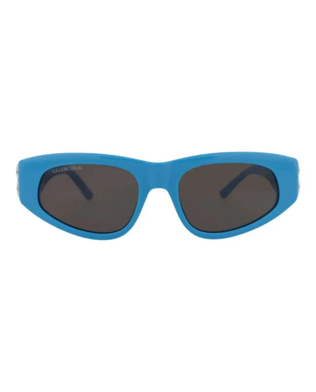 Balenciaga BB 0095S 30008868 011 Cat-Eye Plastic Blue Sunglasses with Grey Lens sold by Gaffos