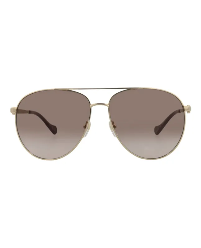Gucci GG 1088S 30012964 002 Aviator Metal Gold Sunglasses with Brown Lens sold by Gaffos