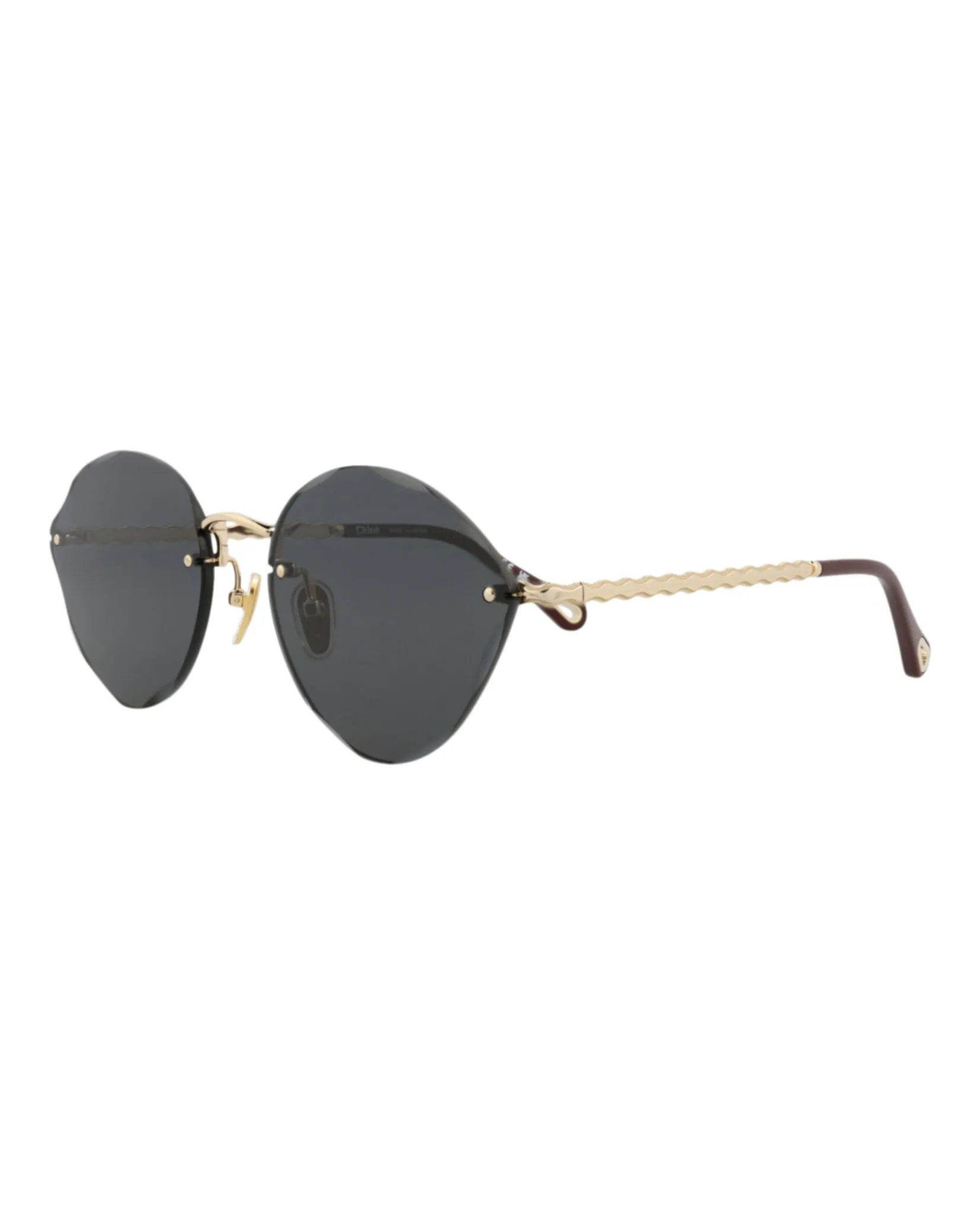 Chloé CH 0253S 30015745 001 Cat-Eye Metal Gold Sunglasses with Grey Lens sold by Gaffos product image thumbnail 2