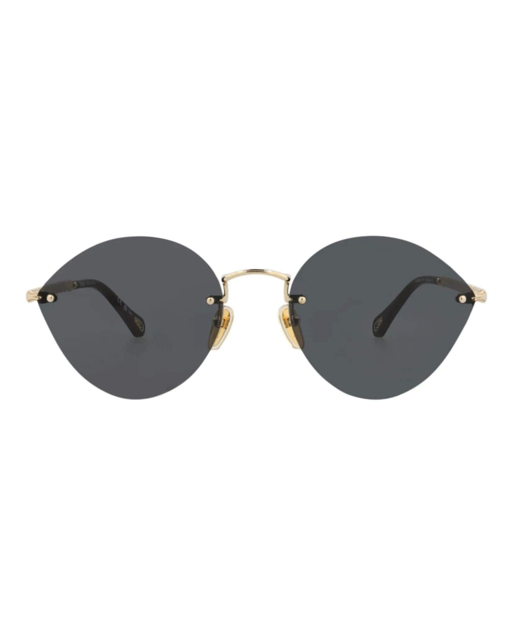 Chloé CH 0253S 30015745 001 Cat-Eye Metal Gold Sunglasses with Grey Lens sold by Gaffos