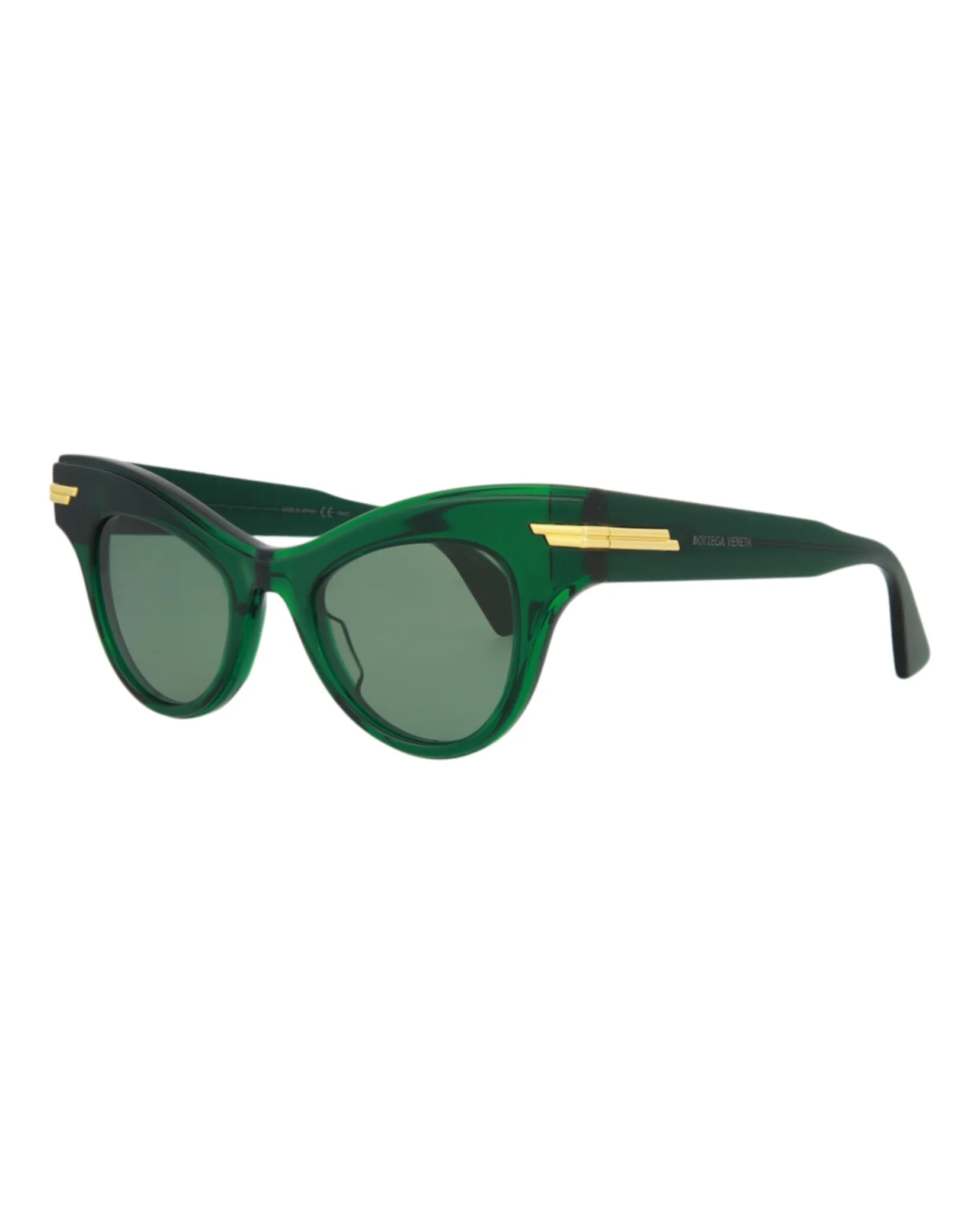 Bottega Veneta BV 1004S 30007851 005 Cat-Eye Plastic Green Sunglasses with Green Lens sold by Gaffos product image thumbnail 2