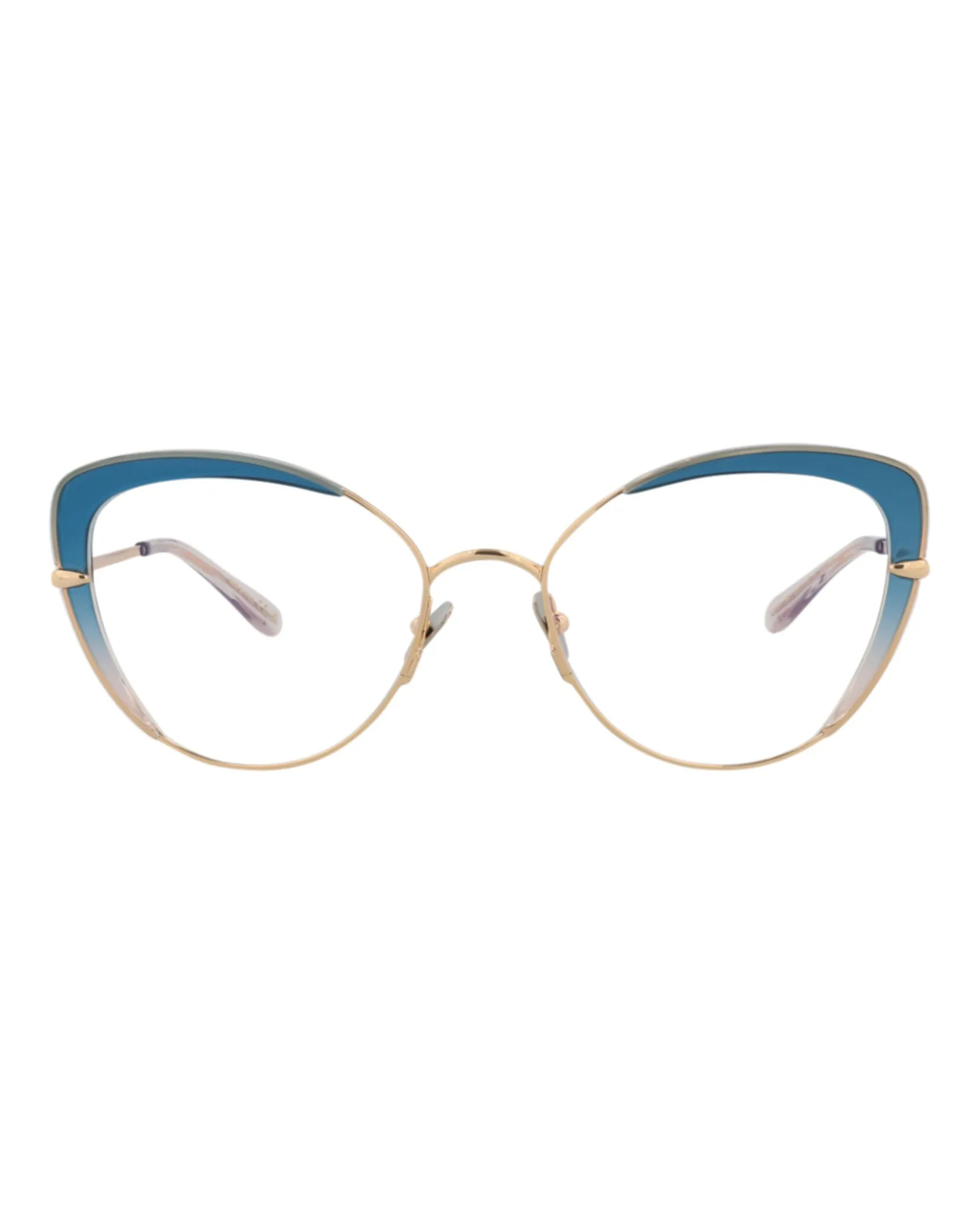 Pomellato PM 0125O 30014246 002 Cat-Eye Metal Gold Optical Frames with Transparent Lens sold by Gaffos
