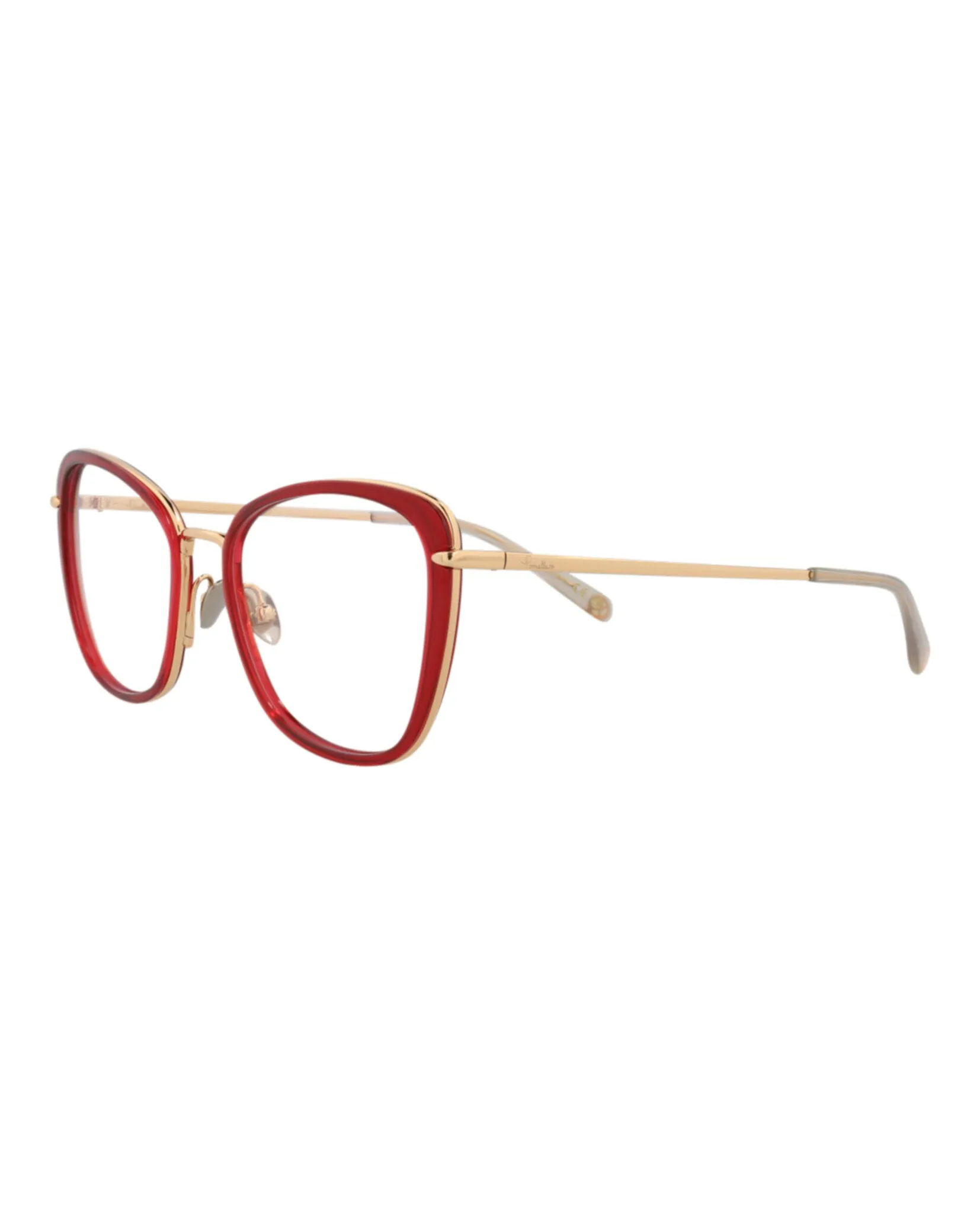 Pomellato PM 0084O 30008667 003 Cat-Eye Plastic Red Optical Frames with Gold Lens sold by Gaffos product image thumbnail 2