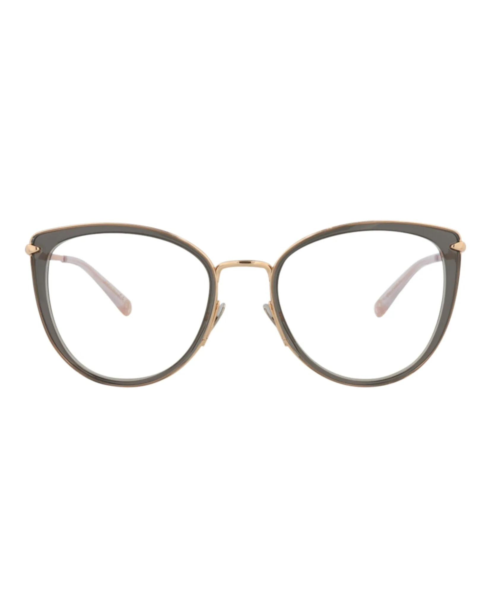 Pomellato PM 0083O 30008665 004 Cat-Eye Plastic Gold Optical Frames with Transparent Lens sold by Gaffos