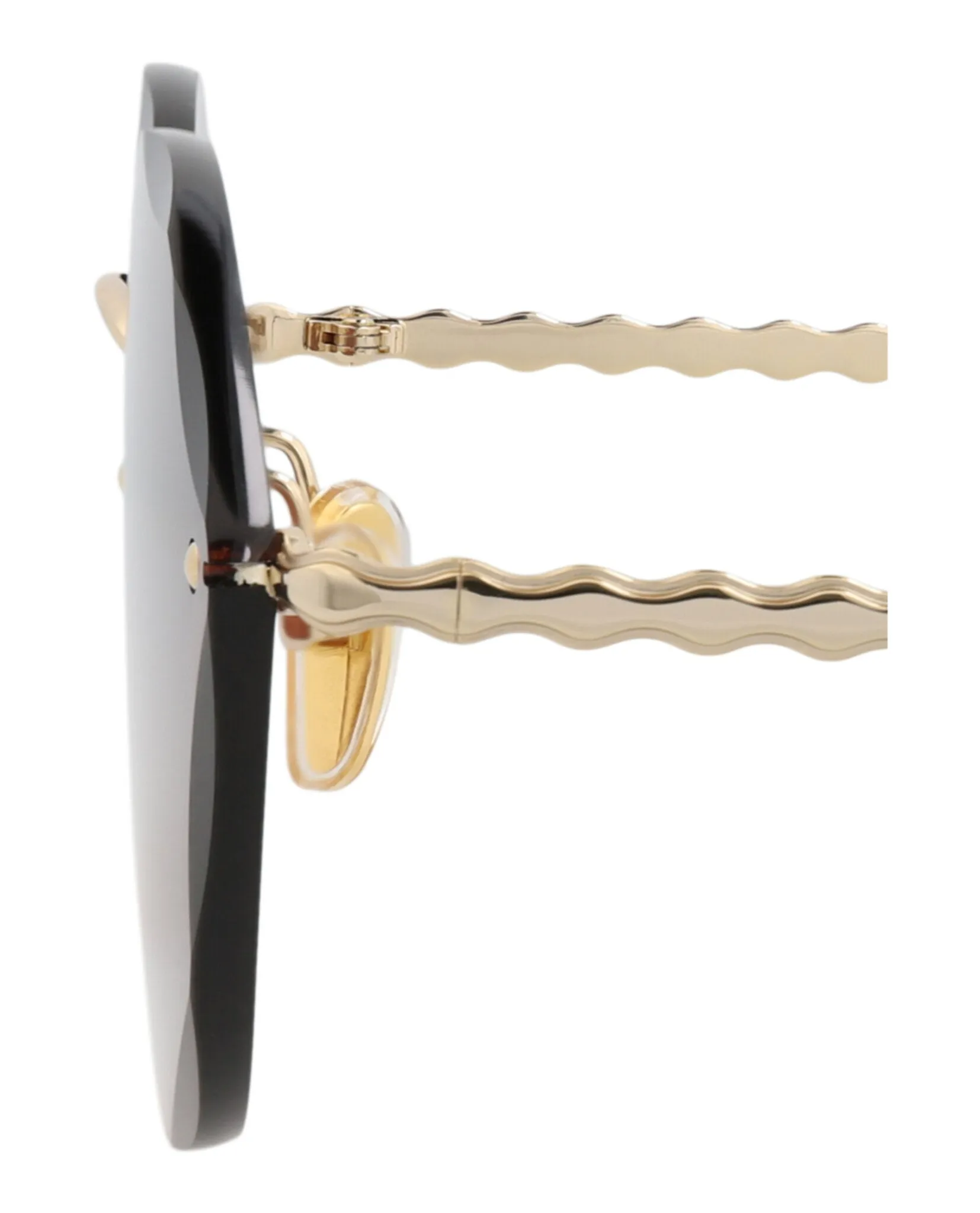 Chloé CH 0253S 30015745 002 Cat-Eye Metal Gold Sunglasses with Red Lens sold by Gaffos product image thumbnail 4