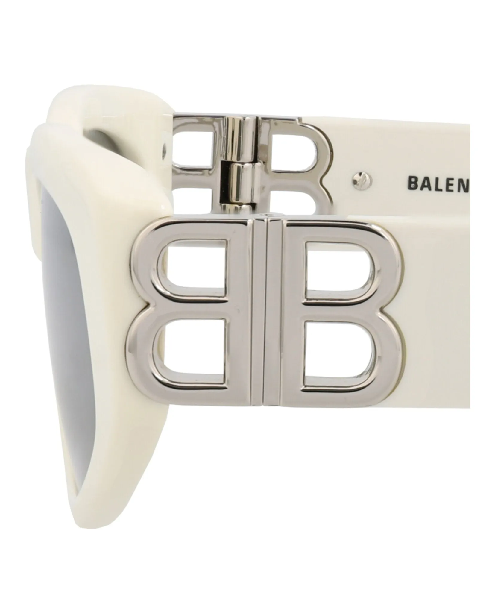 Balenciaga BB 0095S 30008868 021 Cat-Eye Plastic Silver Sunglasses with Silver Lens sold by Gaffos product image thumbnail 4