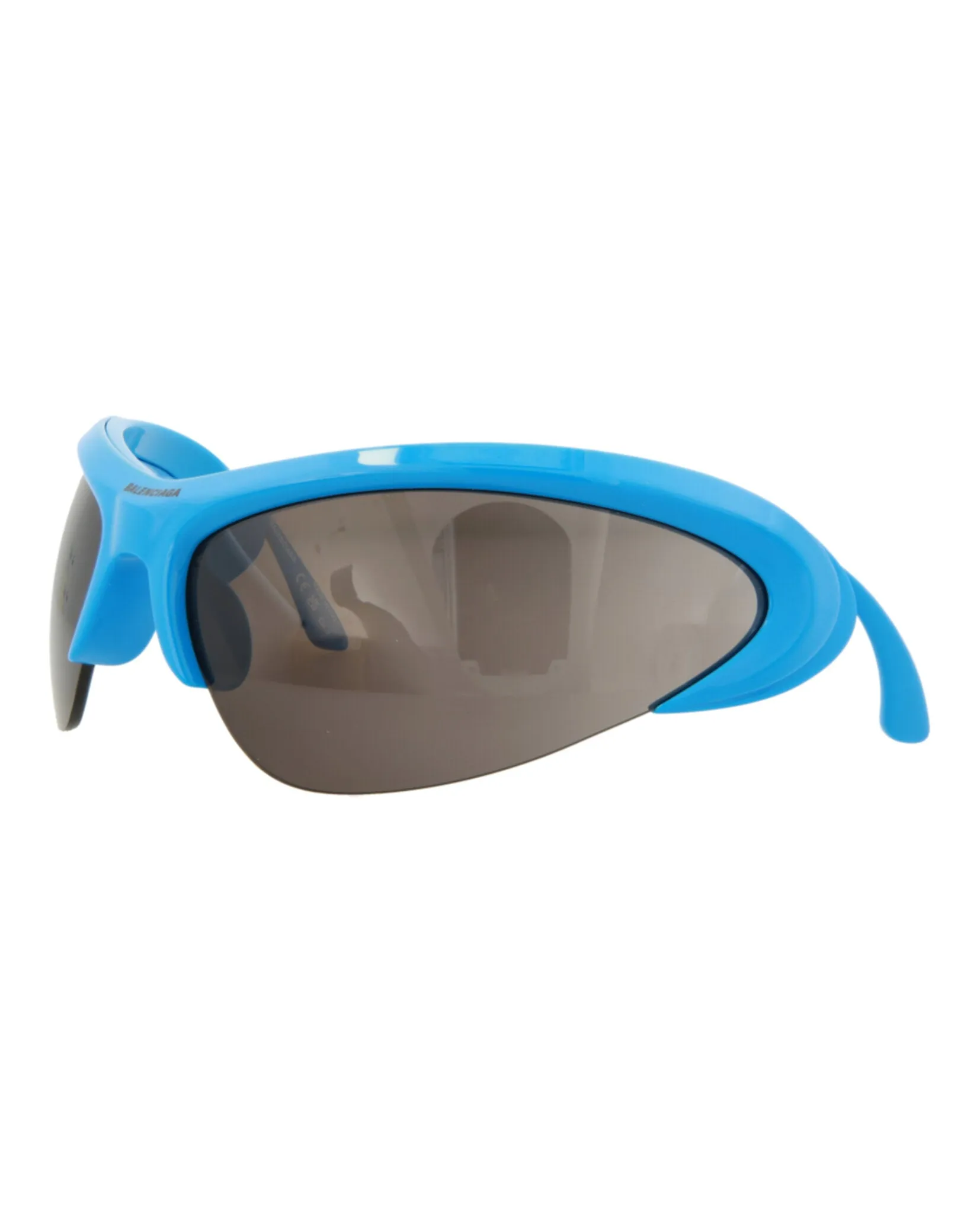 Balenciaga BB 0232S 30013513 004 Shield Plastic Blue Sunglasses with Silver Lens sold by Gaffos product image thumbnail 2