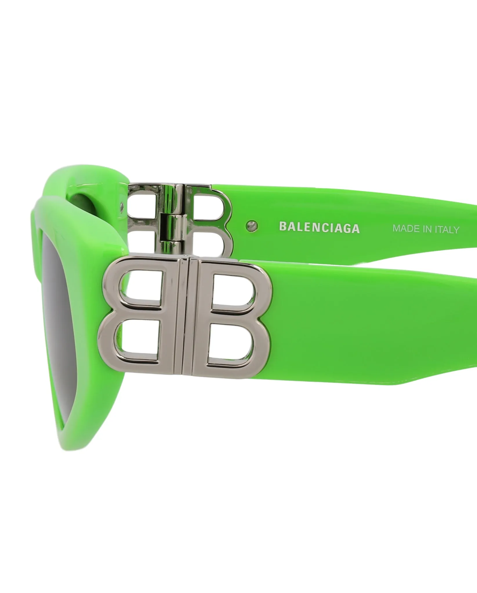 Balenciaga BB 0095S 30008868 009 Cat-Eye Plastic Silver Sunglasses with Grey Lens sold by Gaffos product image thumbnail 4