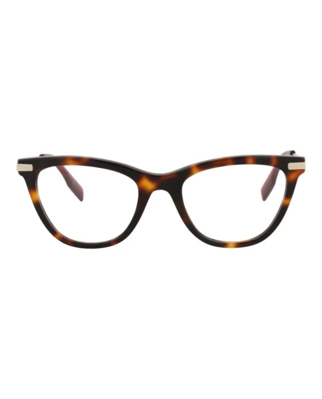 McQ Alexander McQueen MQ 0339O 30011569 002 Cat-Eye Plastic Gold Optical Frames with Transparent Lens sold by Gaffos