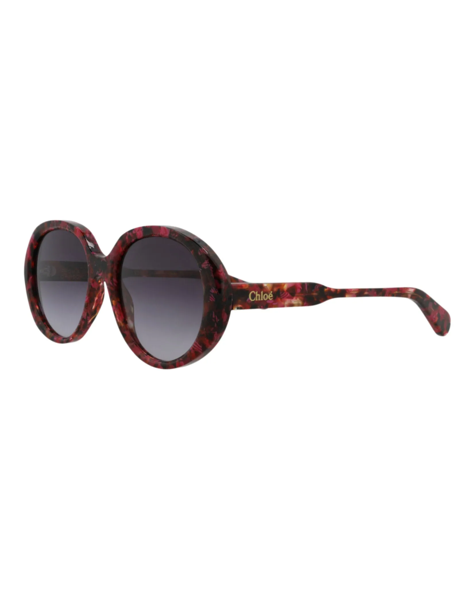 Chloé CH 0221S 30015149 006 Round Plastic Havana Sunglasses with Grey Lens sold by Gaffos product image thumbnail 2
