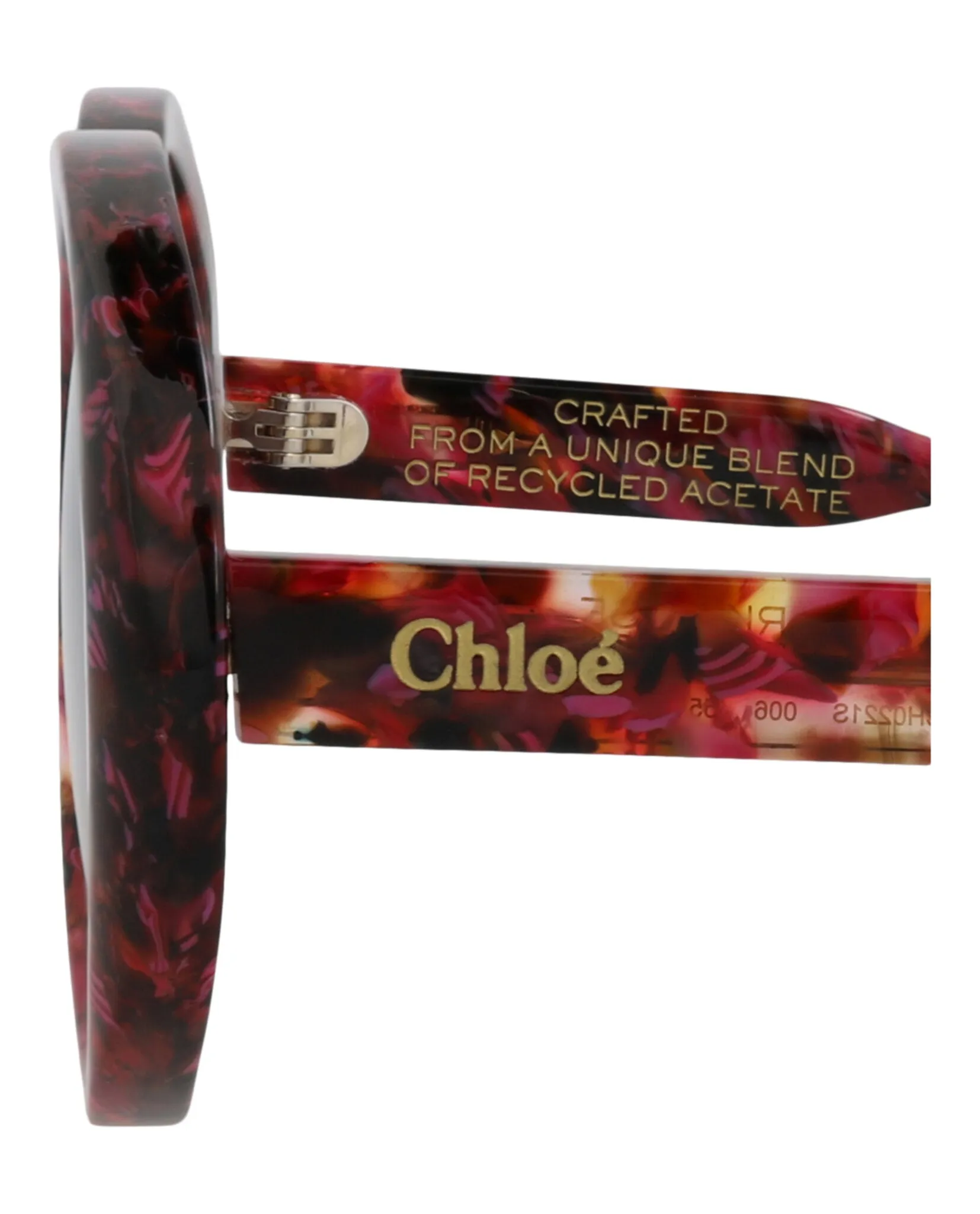 Chloé CH 0221S 30015149 006 Round Plastic Havana Sunglasses with Grey Lens sold by Gaffos product image thumbnail 4