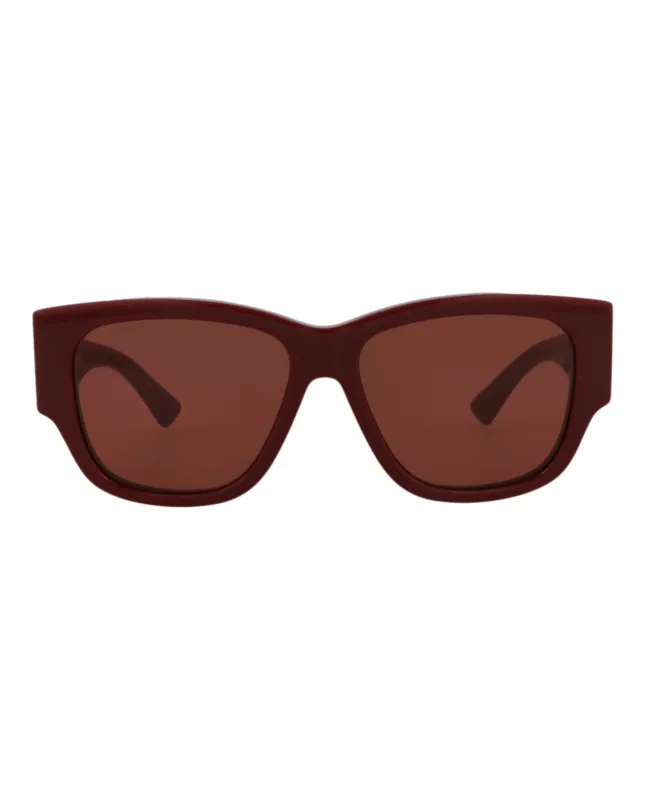 Bottega Veneta BV 1026S 30008355 003 Square Plastic Red Sunglasses with Red Lens sold by Gaffos