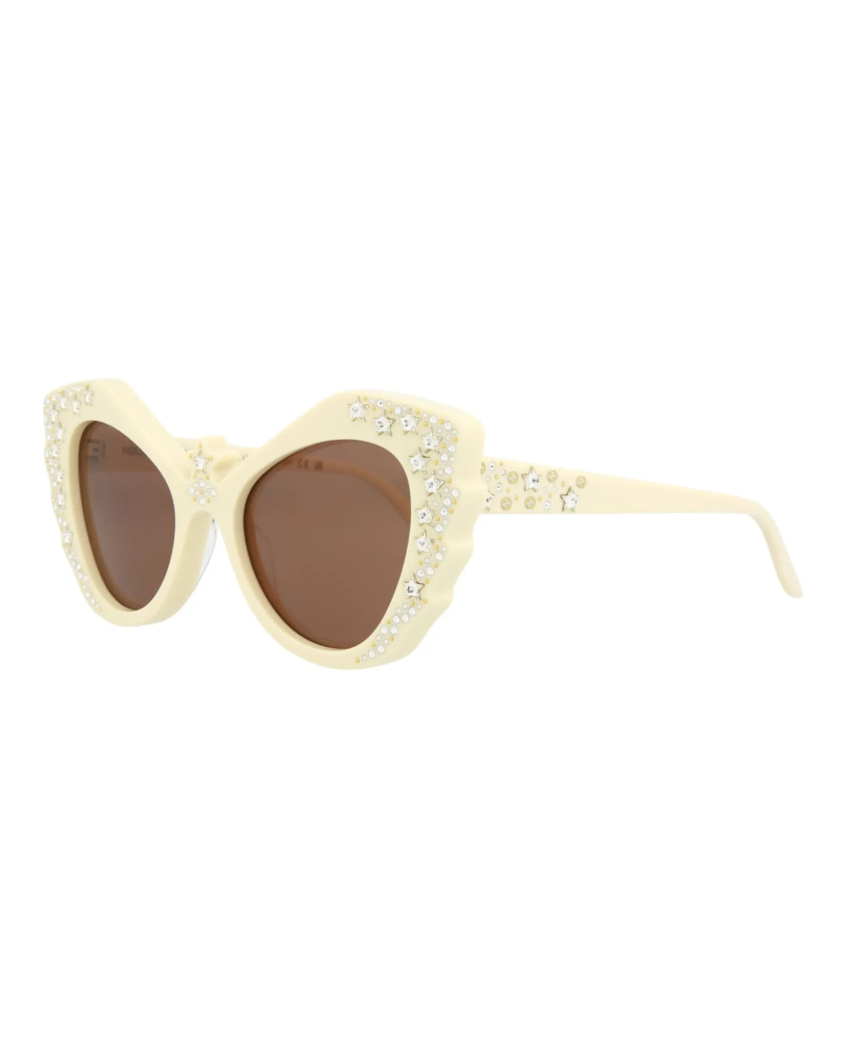 Gucci GG 1095S 30012868 002 Cat-Eye Plastic Ivory Sunglasses with Brown Lens sold by Gaffos product image thumbnail 2