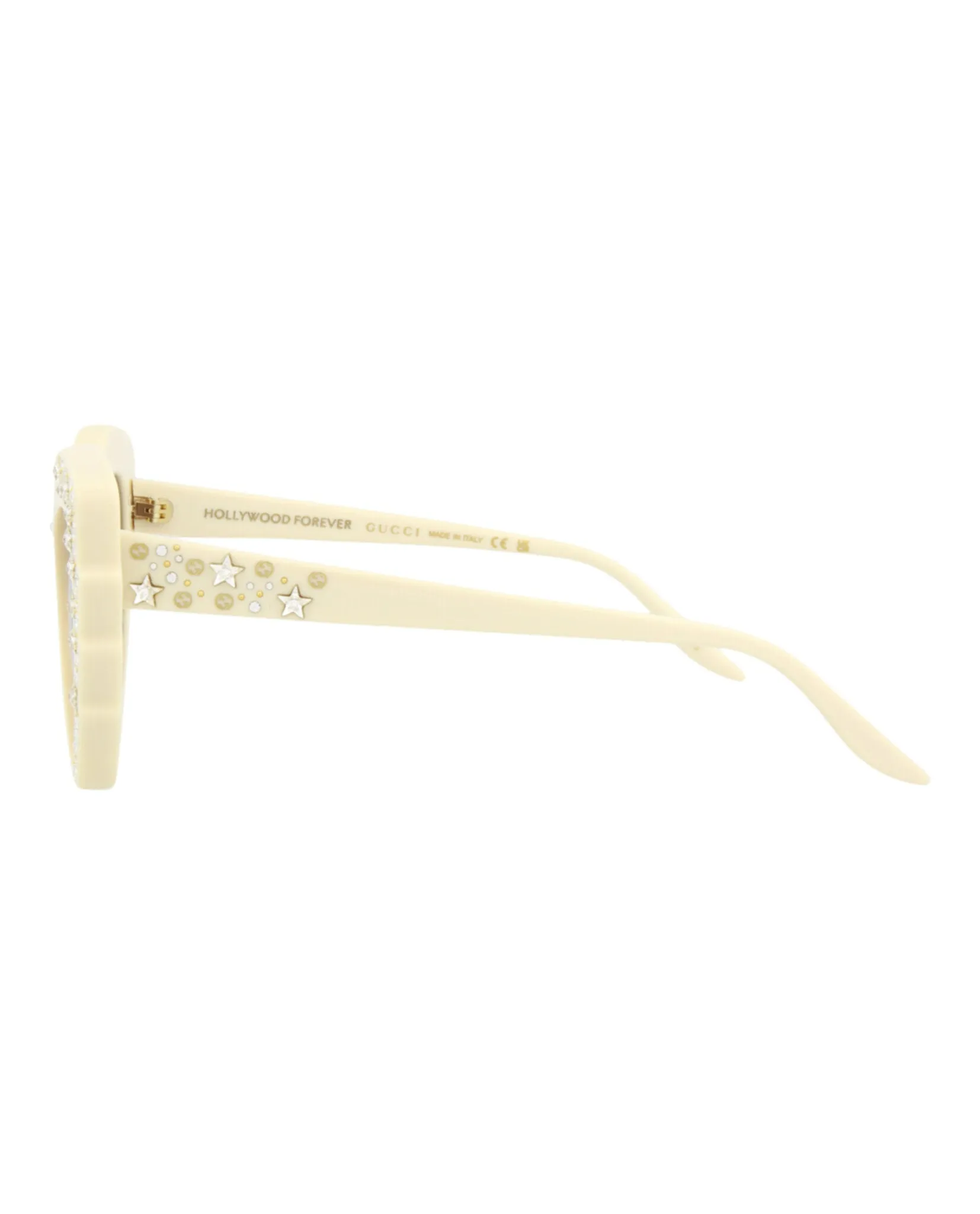 Gucci GG 1095S 30012868 002 Cat-Eye Plastic Ivory Sunglasses with Brown Lens sold by Gaffos product image thumbnail 3