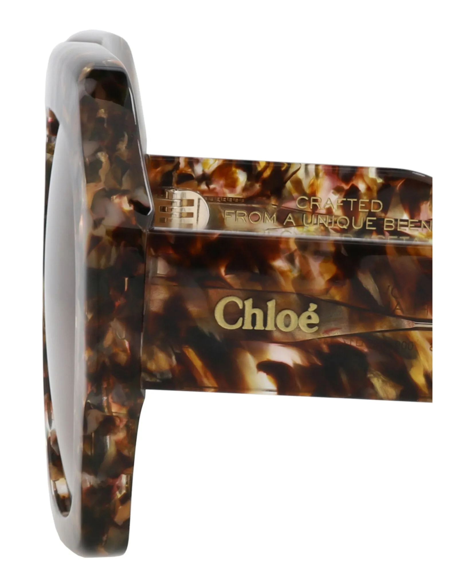 Chloé CH 0154S 30014079 009 Square Plastic Havana Sunglasses with Brown Lens sold by Gaffos product image thumbnail 4