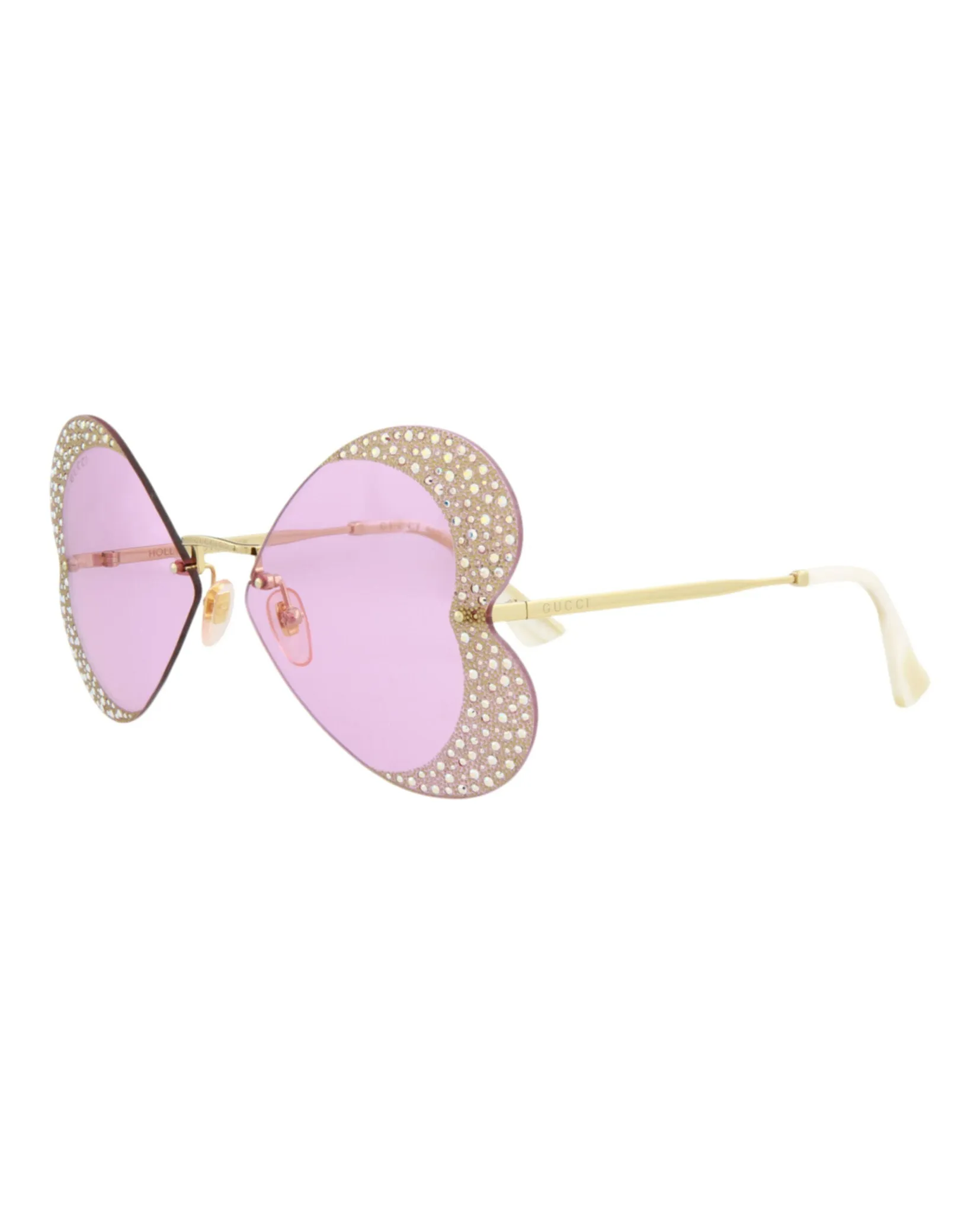 Gucci GG 0897S 30010507 001 Cat-Eye Metal Gold Sunglasses with Pink Lens sold by Gaffos product image thumbnail 2