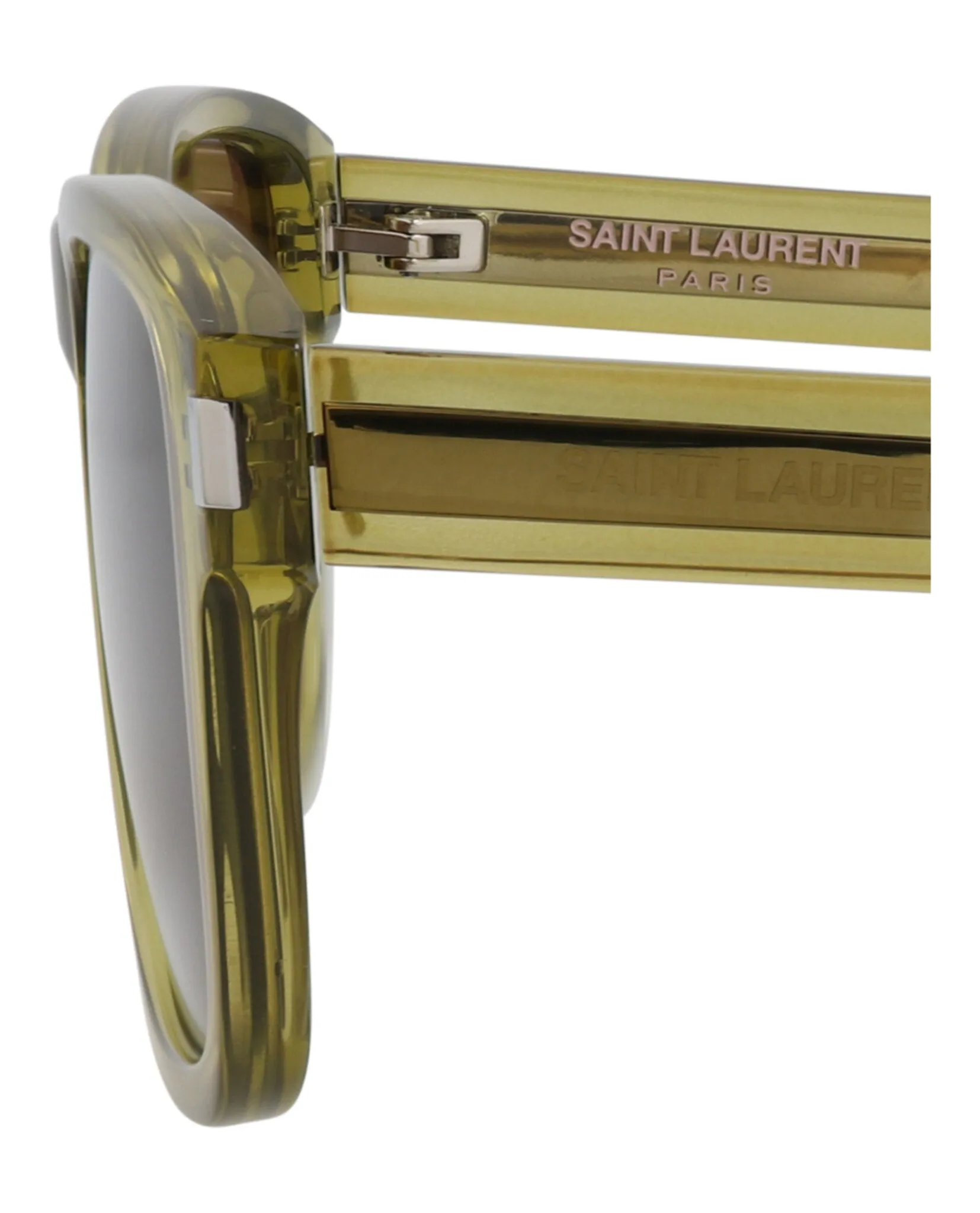 Saint Laurent SL 710 30015795 005 Square Plastic Green Sunglasses with Brown Lens sold by Gaffos product image thumbnail 4