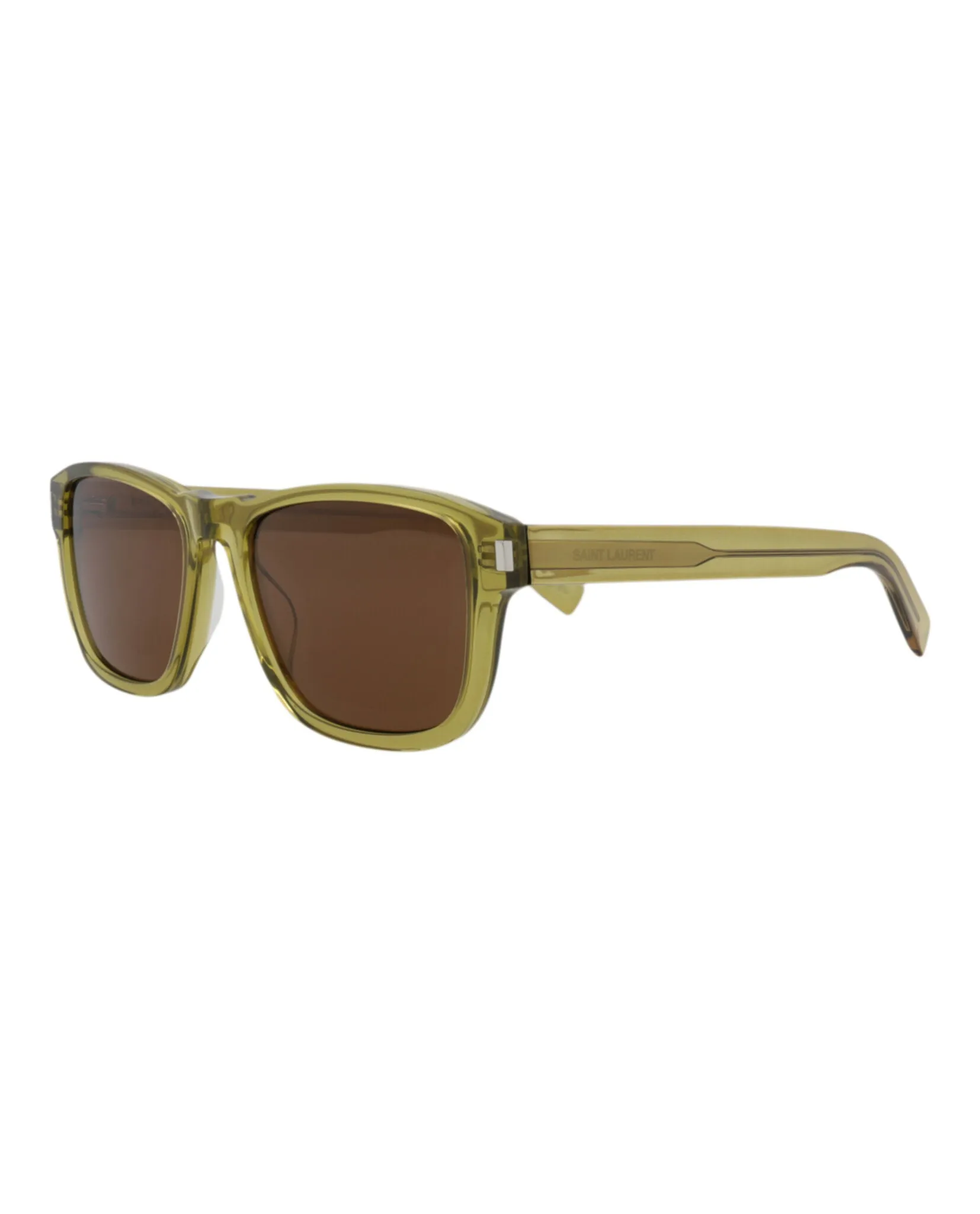 Saint Laurent SL 710 30015795 005 Square Plastic Green Sunglasses with Brown Lens sold by Gaffos product image thumbnail 2