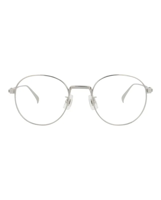 Dunhill DU 0035O 30012372 002 Round Metal Silver Optical Frames with Transparent Lens sold by Gaffos