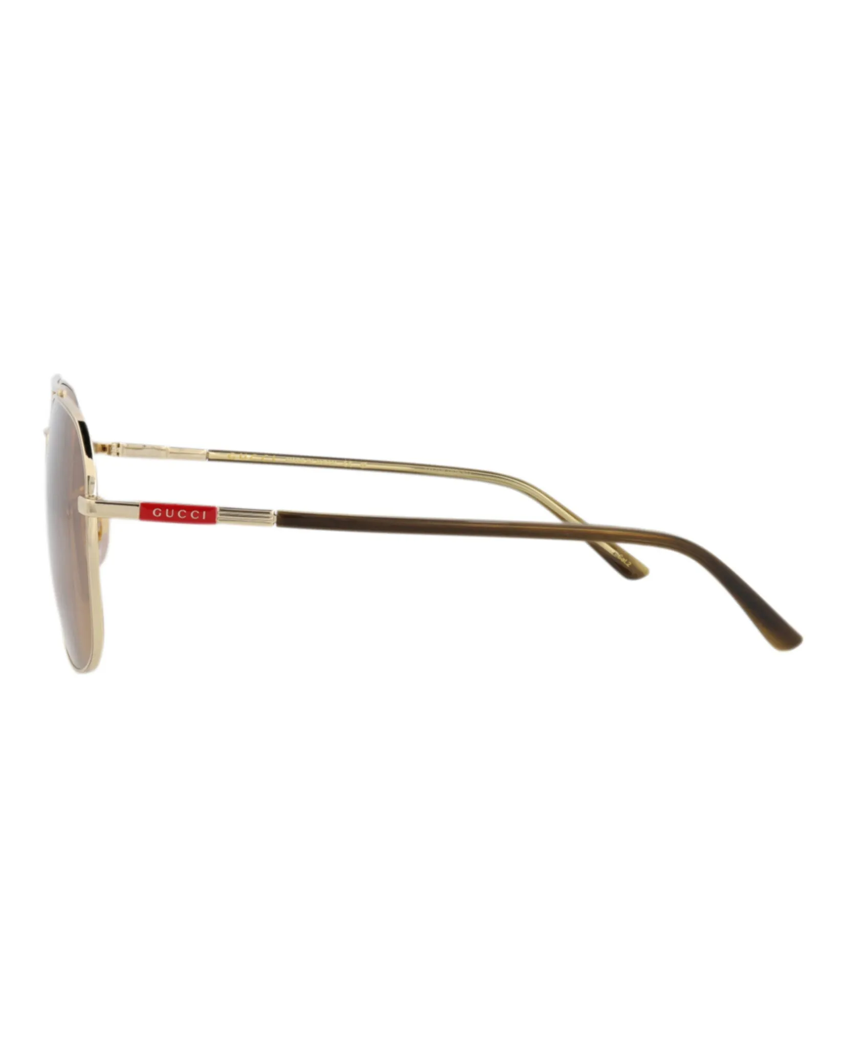 Gucci GG 1351S 30013912 005 Aviator Metal Havana Sunglasses with Brown Lens sold by Gaffos product image thumbnail 3