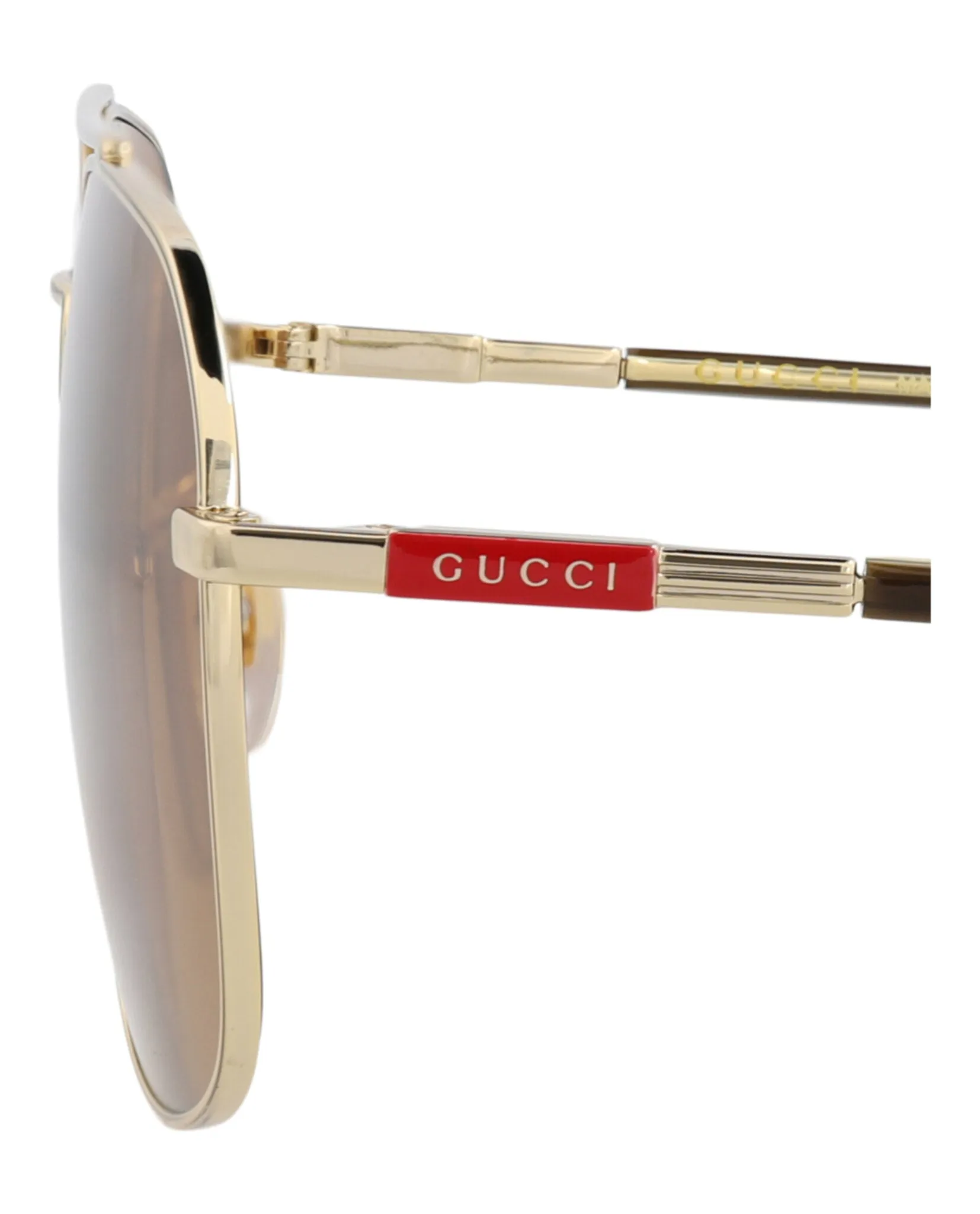 Gucci GG 1351S 30013912 005 Aviator Metal Havana Sunglasses with Brown Lens sold by Gaffos product image thumbnail 4