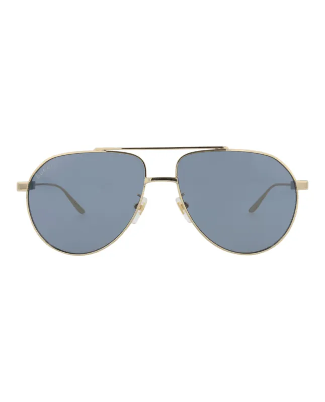 Gucci GG 1311S 30013897 003 Aviator Metal Gold Sunglasses with Grey Lens sold by Gaffos