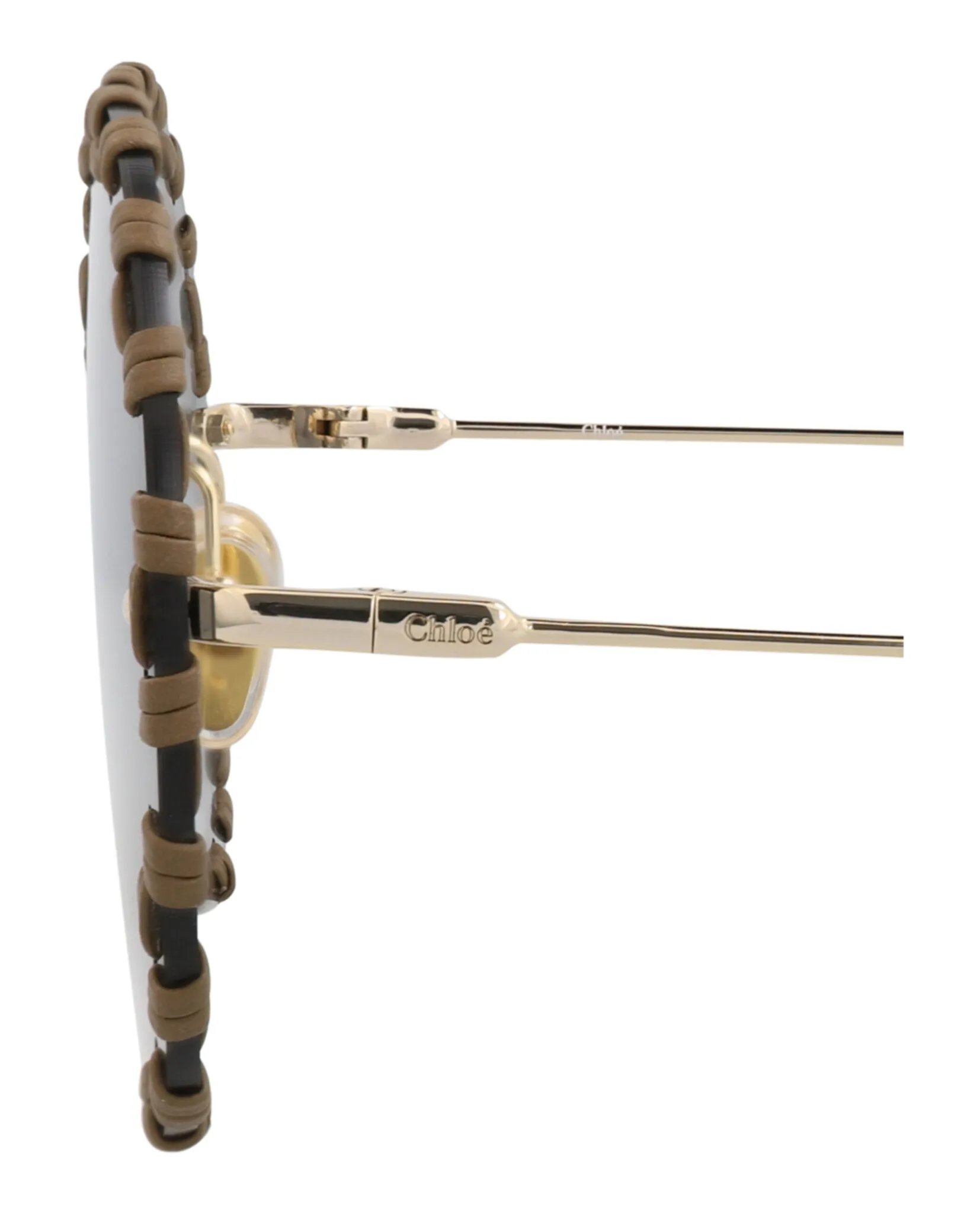 Chloé CH 0186S 30014135 001 Round Metal Gold Sunglasses with Grey Lens sold by Gaffos product image thumbnail 4