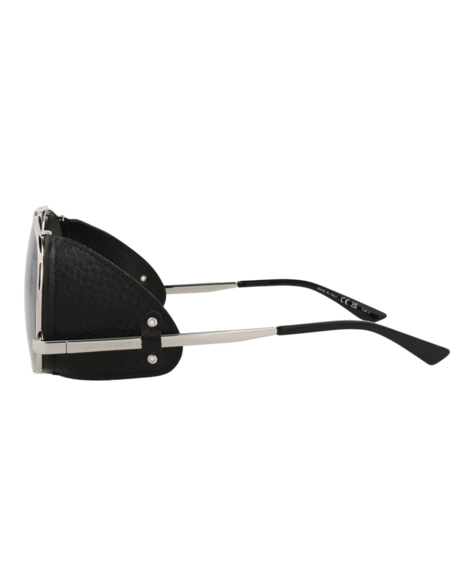 Saint Laurent SL 653LEONL 30015641 001 Aviator Metal Silver Sunglasses with Grey Lens sold by Gaffos product image thumbnail 3