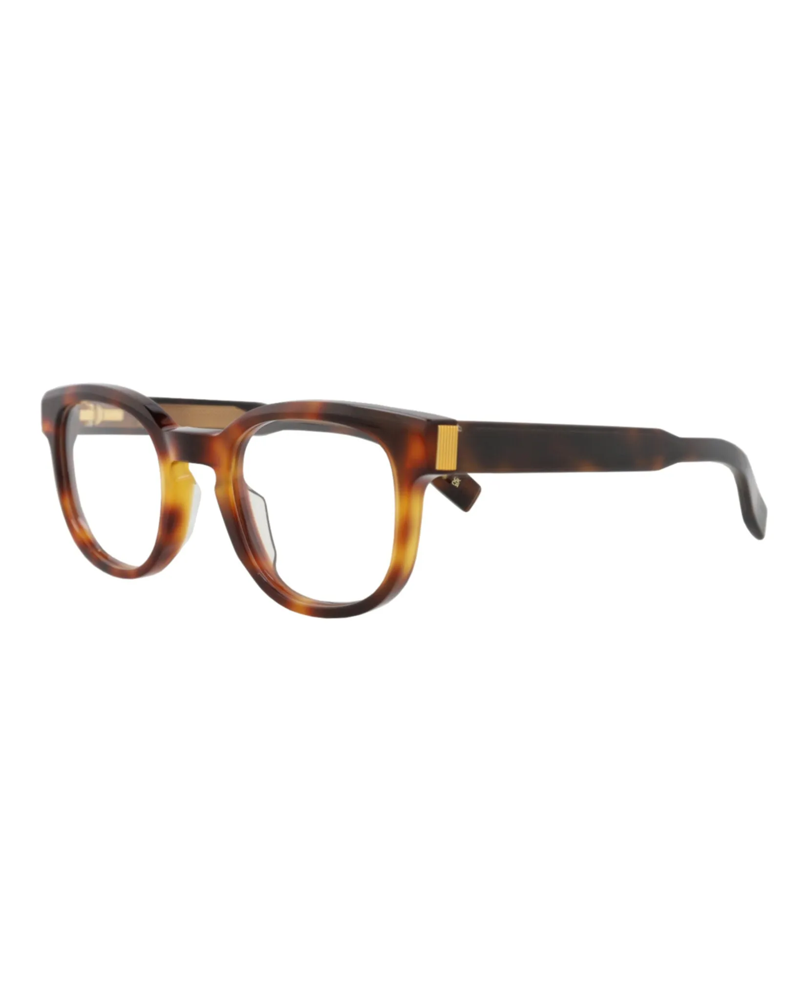 Dunhill DU 0003O 30009670 002 Round Plastic Havana Optical Frames with Transparent Lens sold by Gaffos product image thumbnail 2