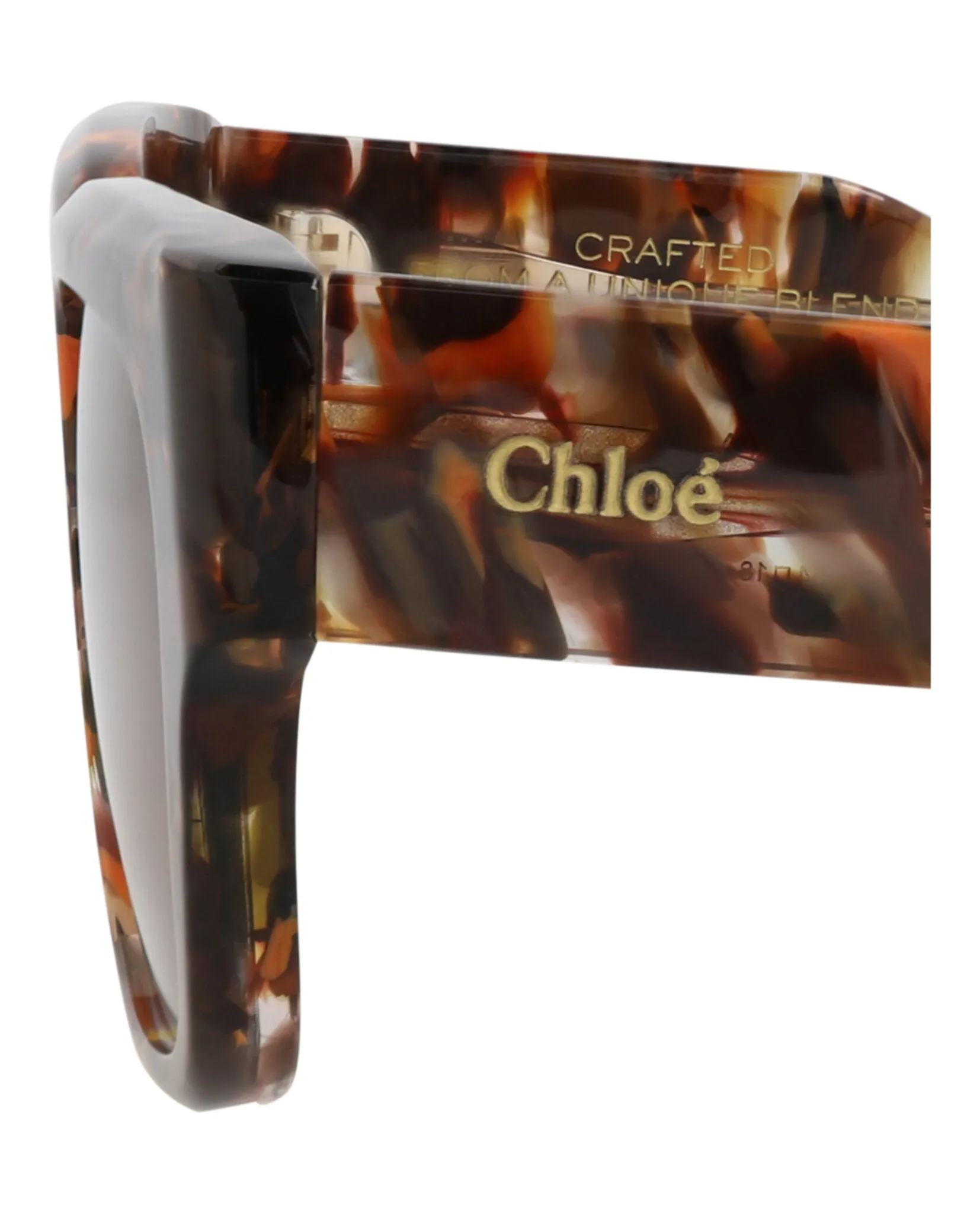 Chloé CH 0190S 30014666 006 Square Plastic Havana Sunglasses with Brown Lens sold by Gaffos product image thumbnail 4