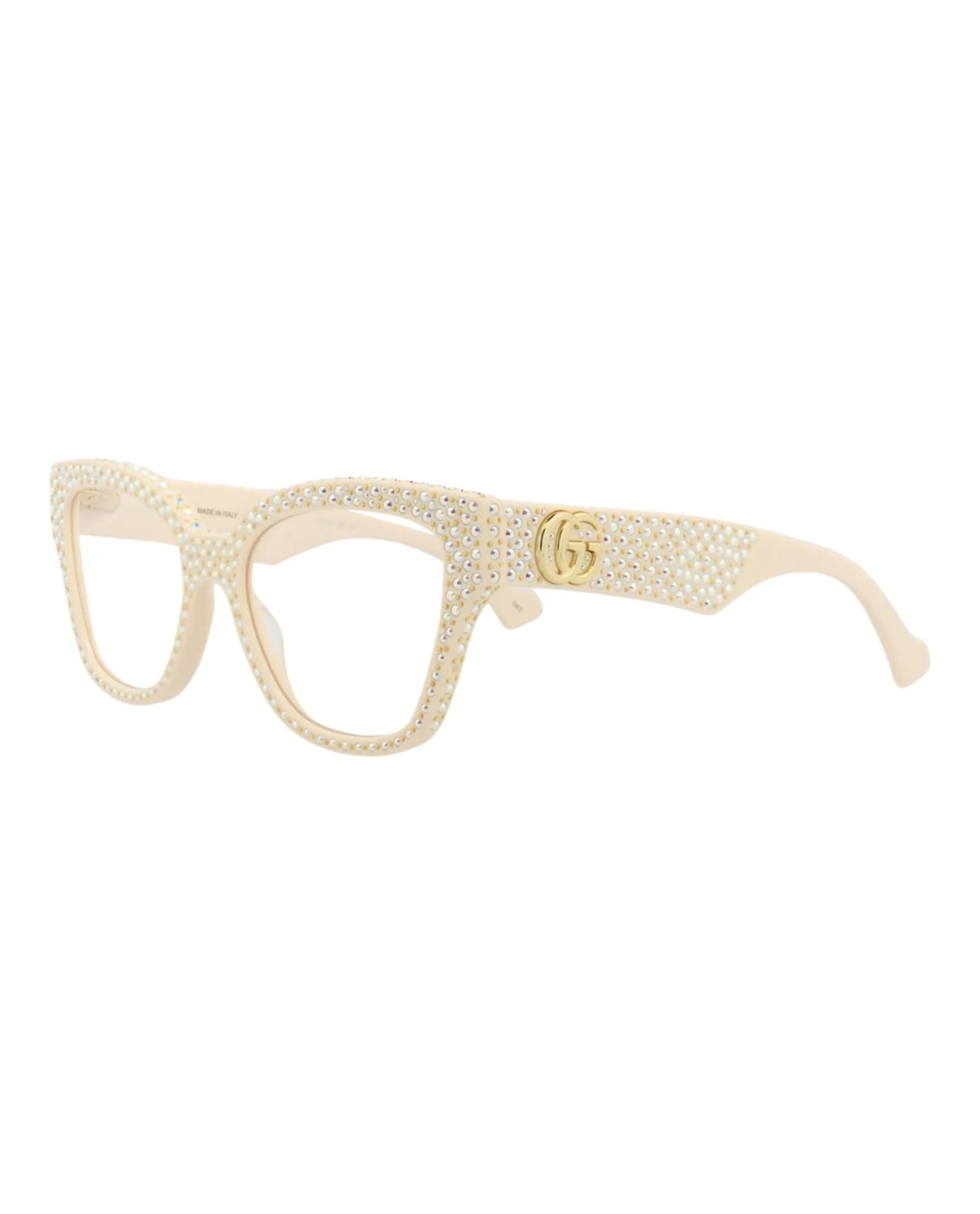 Gucci GG 1424S 30014526 001 Cat-Eye Plastic Ivory Sunglasses with Transparent Lens sold by Gaffos product image thumbnail 2