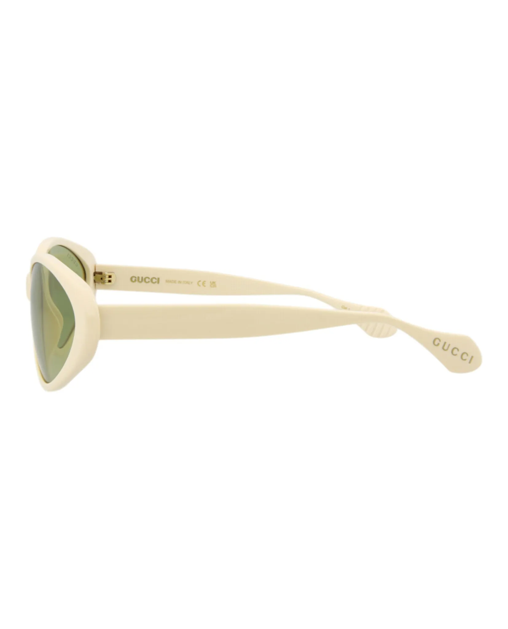 Gucci GG 1377S 30014359 001 Round Plastic Ivory Sunglasses with Green Lens sold by Gaffos product image thumbnail 3