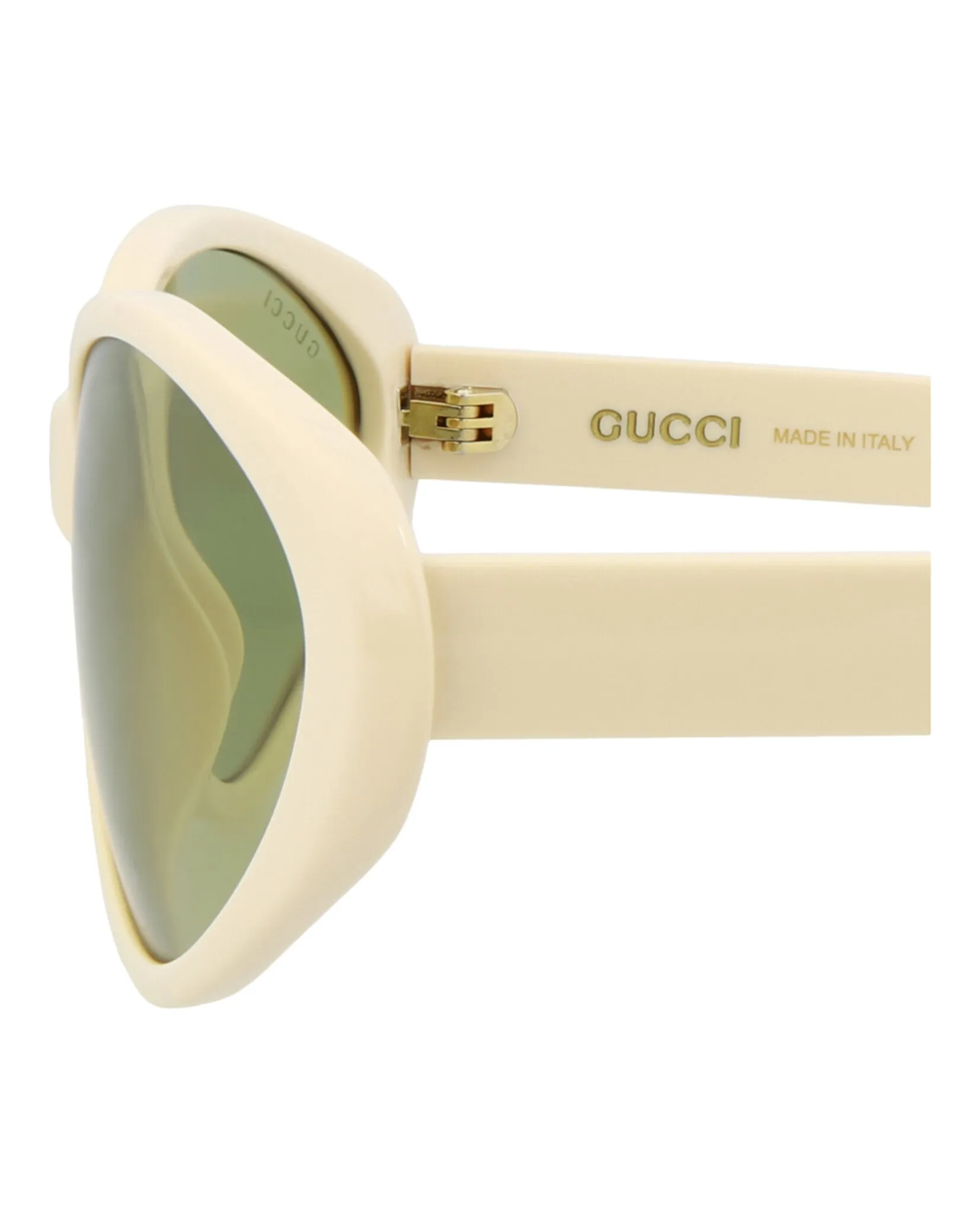 Gucci GG 1377S 30014359 001 Round Plastic Ivory Sunglasses with Green Lens sold by Gaffos product image thumbnail 4