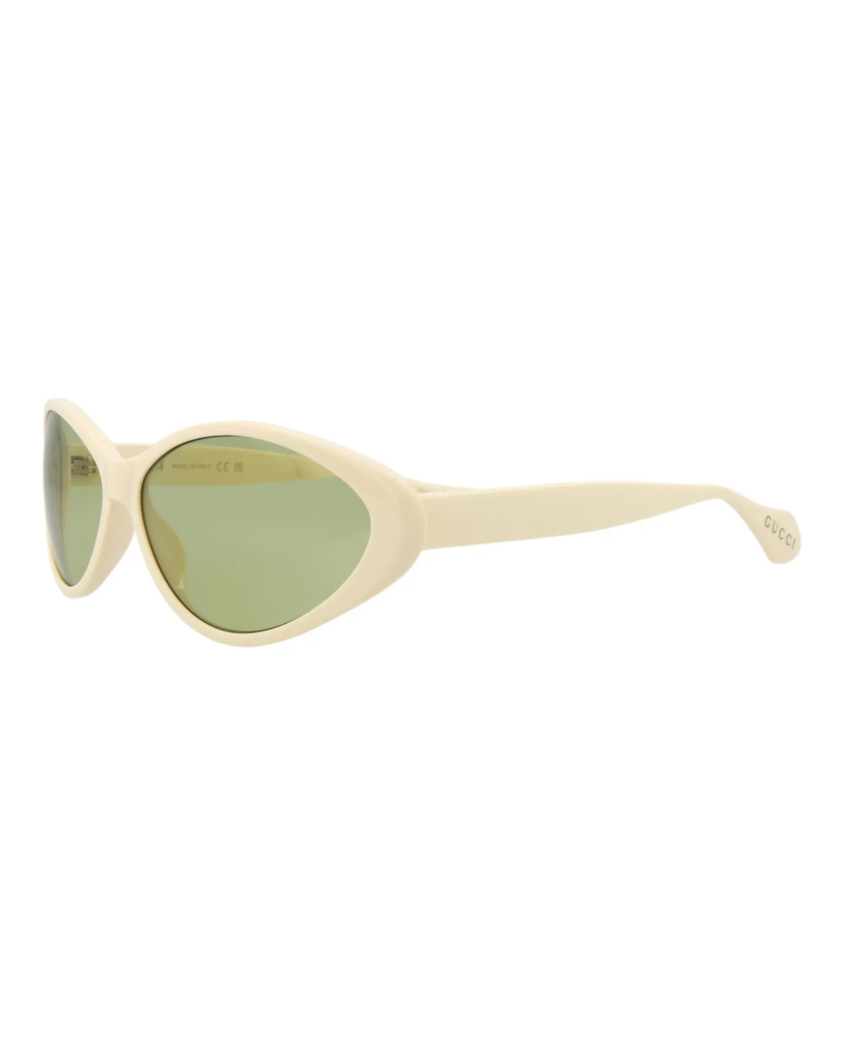 Gucci GG 1377S 30014359 001 Round Plastic Ivory Sunglasses with Green Lens sold by Gaffos product image thumbnail 2