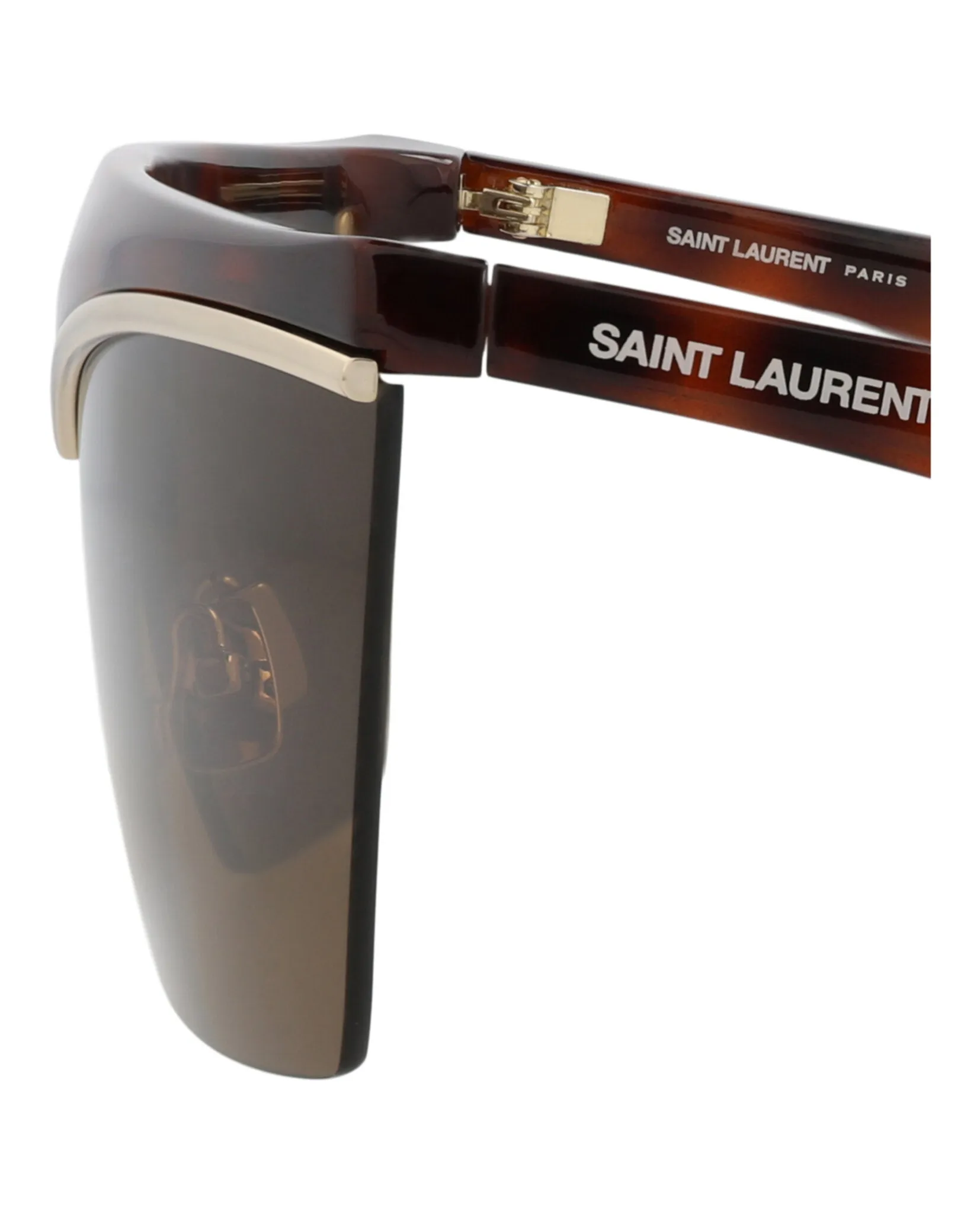 Saint Laurent SL 614MASK 30014960 002 Shield Metal Havana Sunglasses with Brown Lens sold by Gaffos product image thumbnail 4