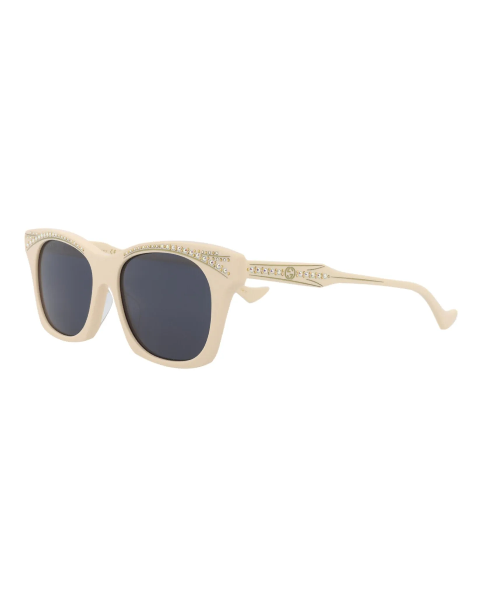 Gucci GG 1299S 30013902 004 Cat-Eye Plastic Ivory Sunglasses with Blue Lens sold by Gaffos product image thumbnail 2