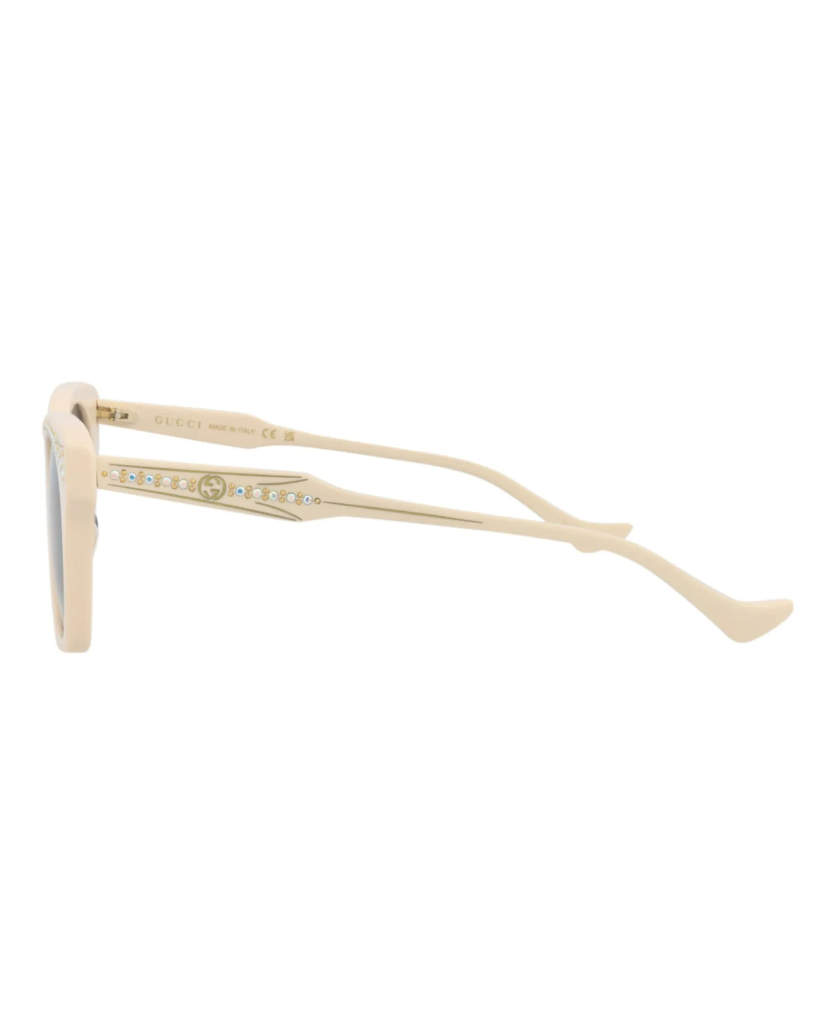 Gucci GG 1299S 30013902 004 Cat-Eye Plastic Ivory Sunglasses with Blue Lens sold by Gaffos product image thumbnail 3