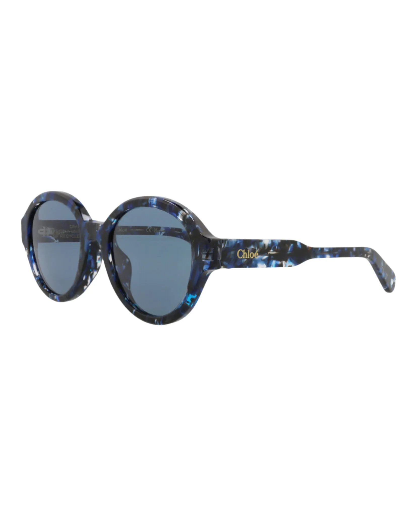 Chloé CH 0156SK 30014195 003 Round Plastic Blue Sunglasses with Blue Lens sold by Gaffos product image thumbnail 2