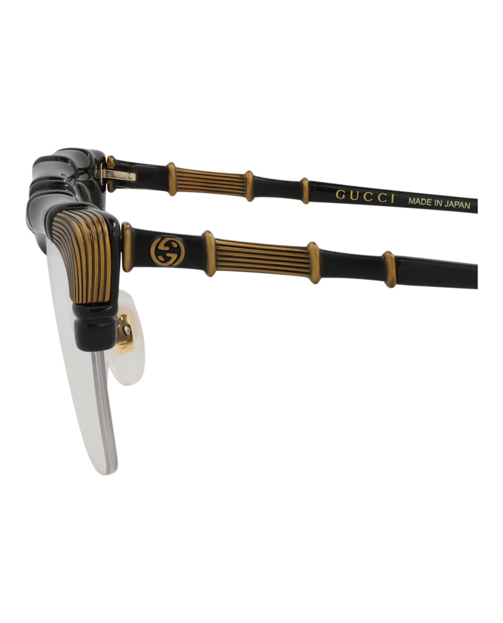 Gucci GG 0660O 30008582 001 Cat-Eye Plastic Black Optical Frames with Transparent Lens sold by Gaffos product image thumbnail 4