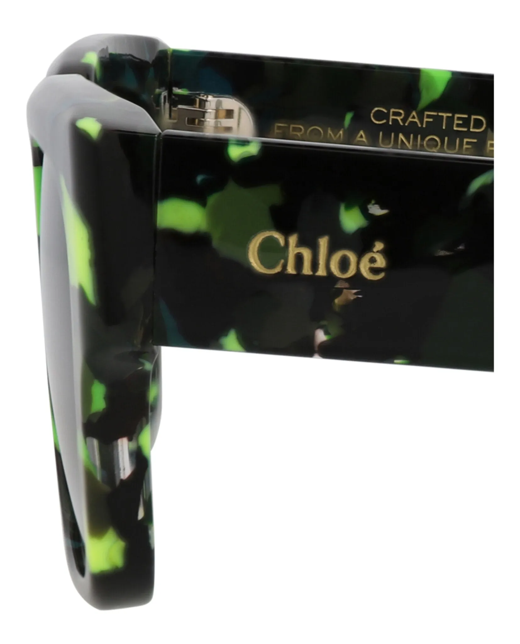 Chloé CH 0190S 30014666 005 Square Plastic Green Sunglasses with Grey Lens sold by Gaffos product image thumbnail 4