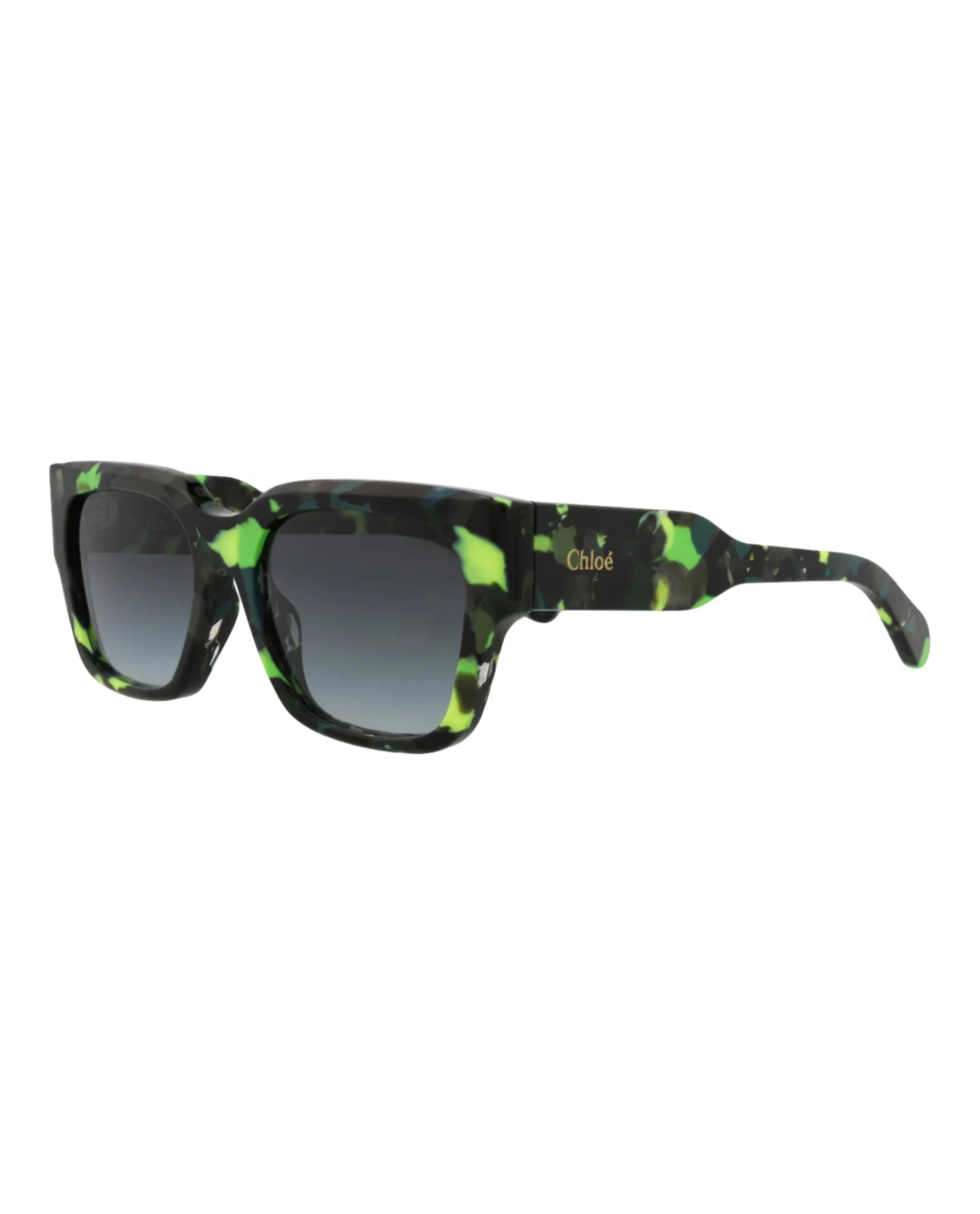 Chloé CH 0190S 30014666 005 Square Plastic Green Sunglasses with Grey Lens sold by Gaffos product image thumbnail 2