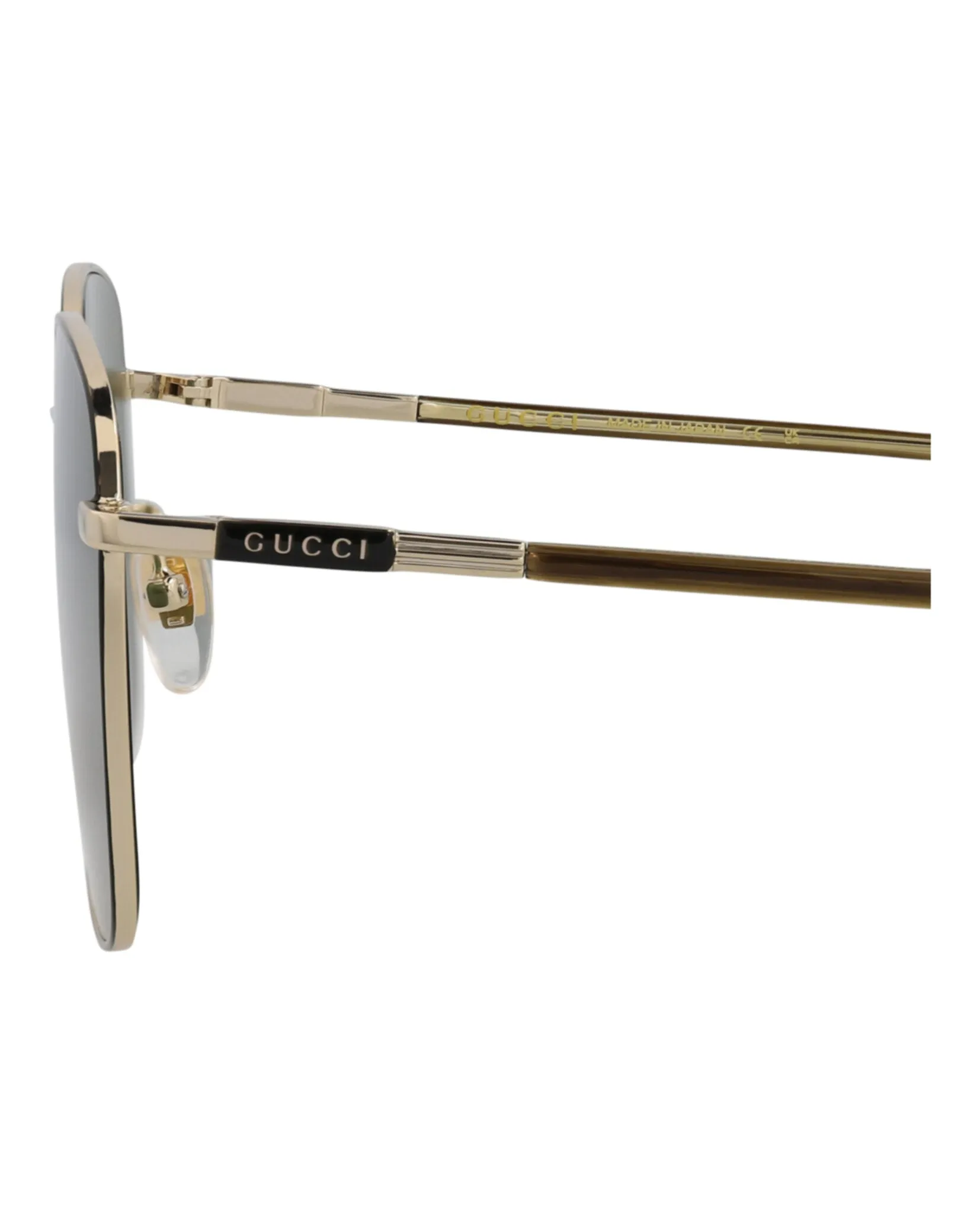 Gucci GG 1350S 30013913 003 Square Metal Havana Sunglasses with Green Lens sold by Gaffos product image thumbnail 4