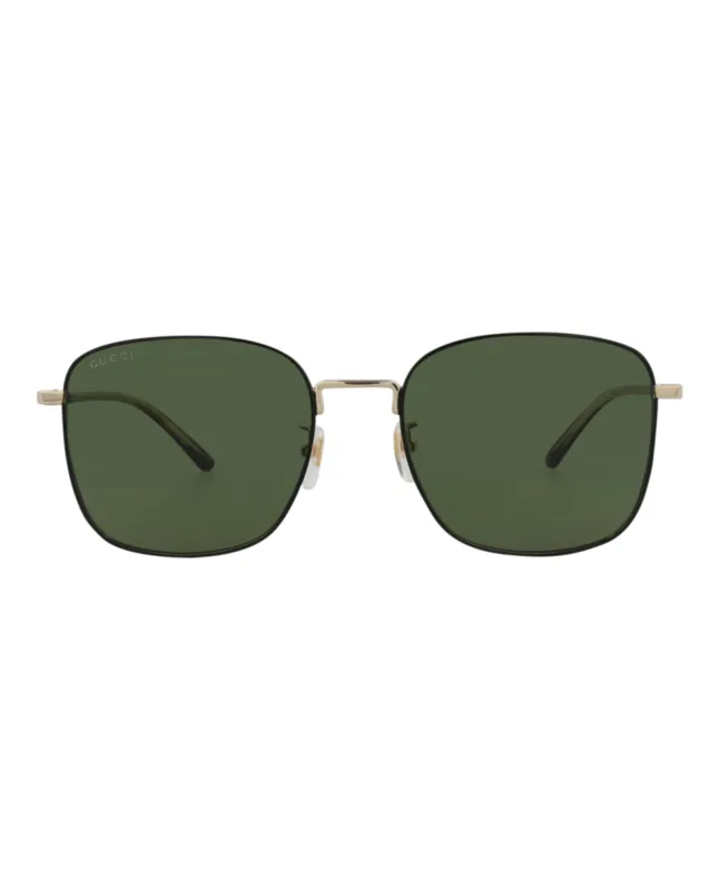 Gucci GG 1350S 30013913 003 Square Metal Havana Sunglasses with Green Lens sold by Gaffos