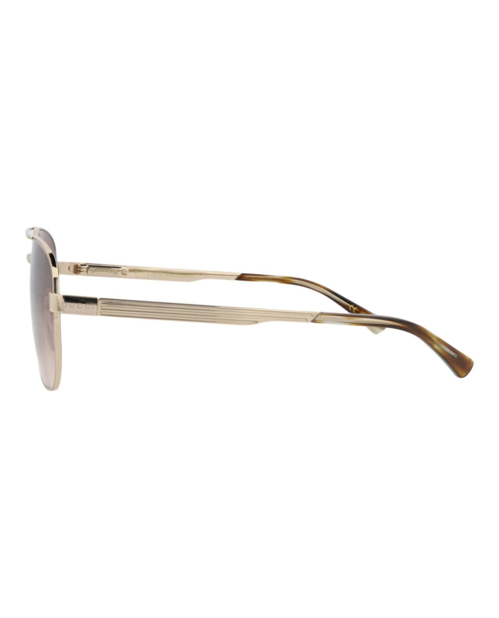 Gucci GG 1223S 30013480 003 Aviator Metal Gold Sunglasses with Brown Lens sold by Gaffos product image thumbnail 2