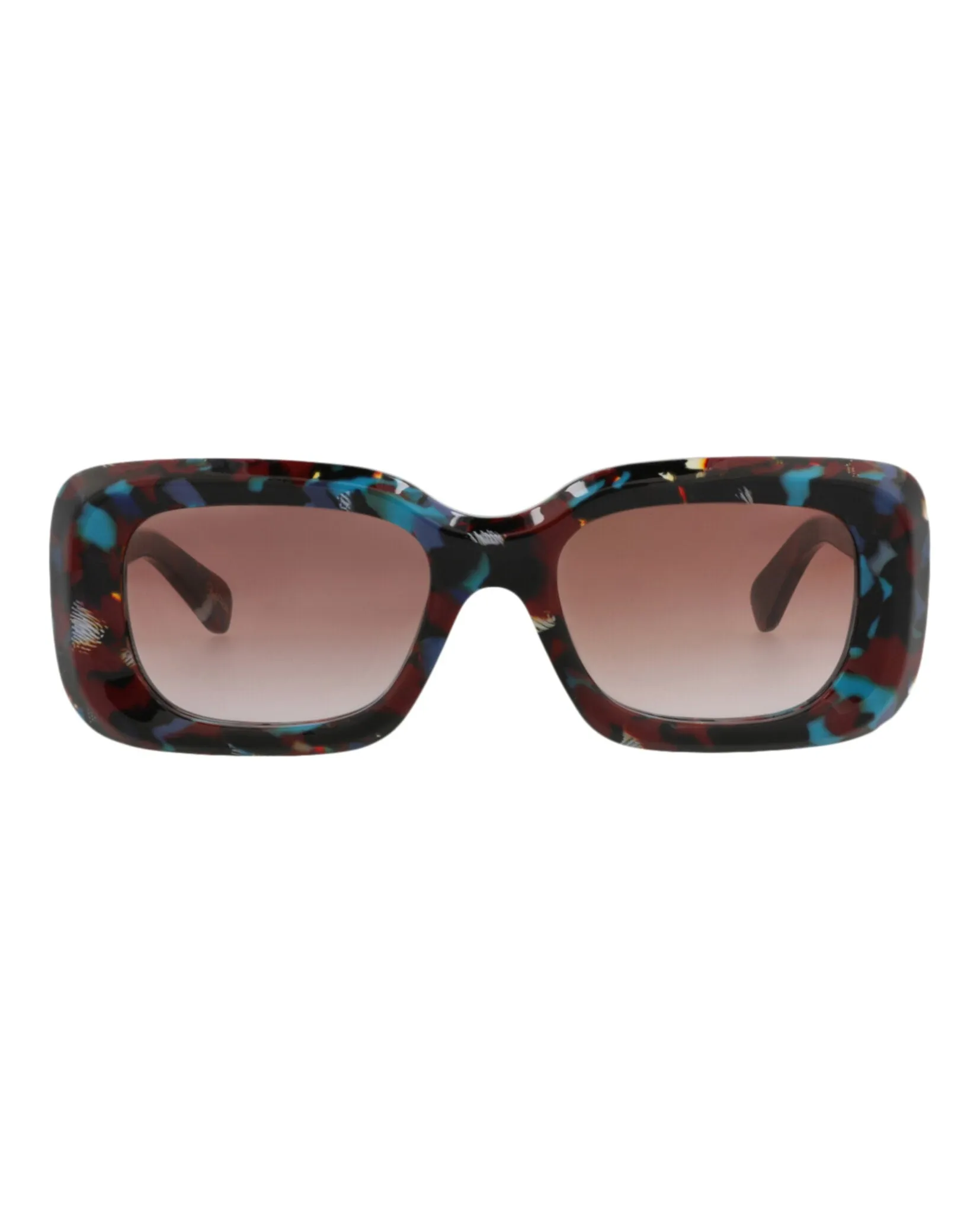 Chloé CH 0188S 30014662 006 Square Plastic Havana Sunglasses with Red Lens sold by Gaffos