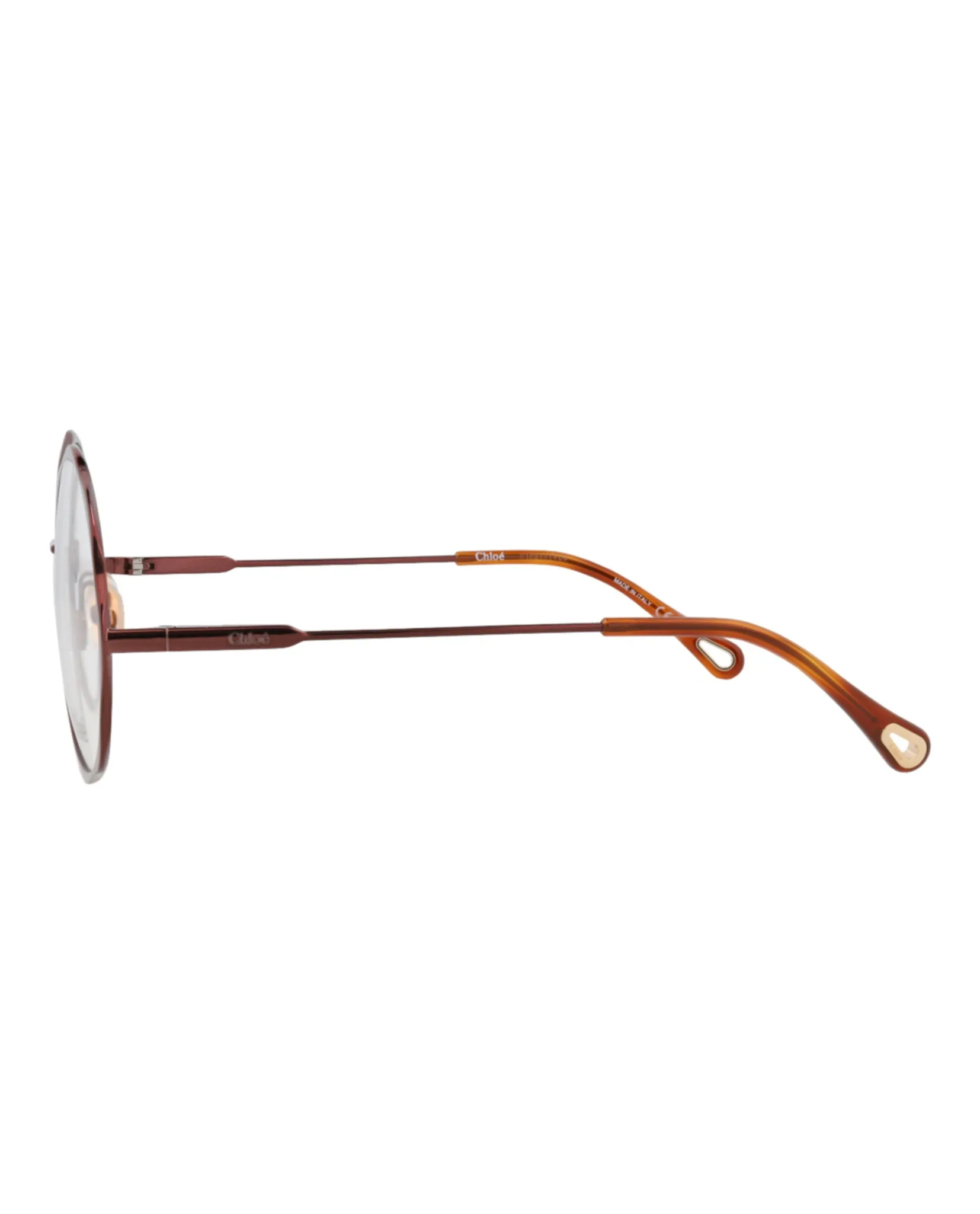 Chloé CH 0185O 30014133 006 Round Metal Brown Optical Frames with Transparent Lens sold by Gaffos product image thumbnail 3