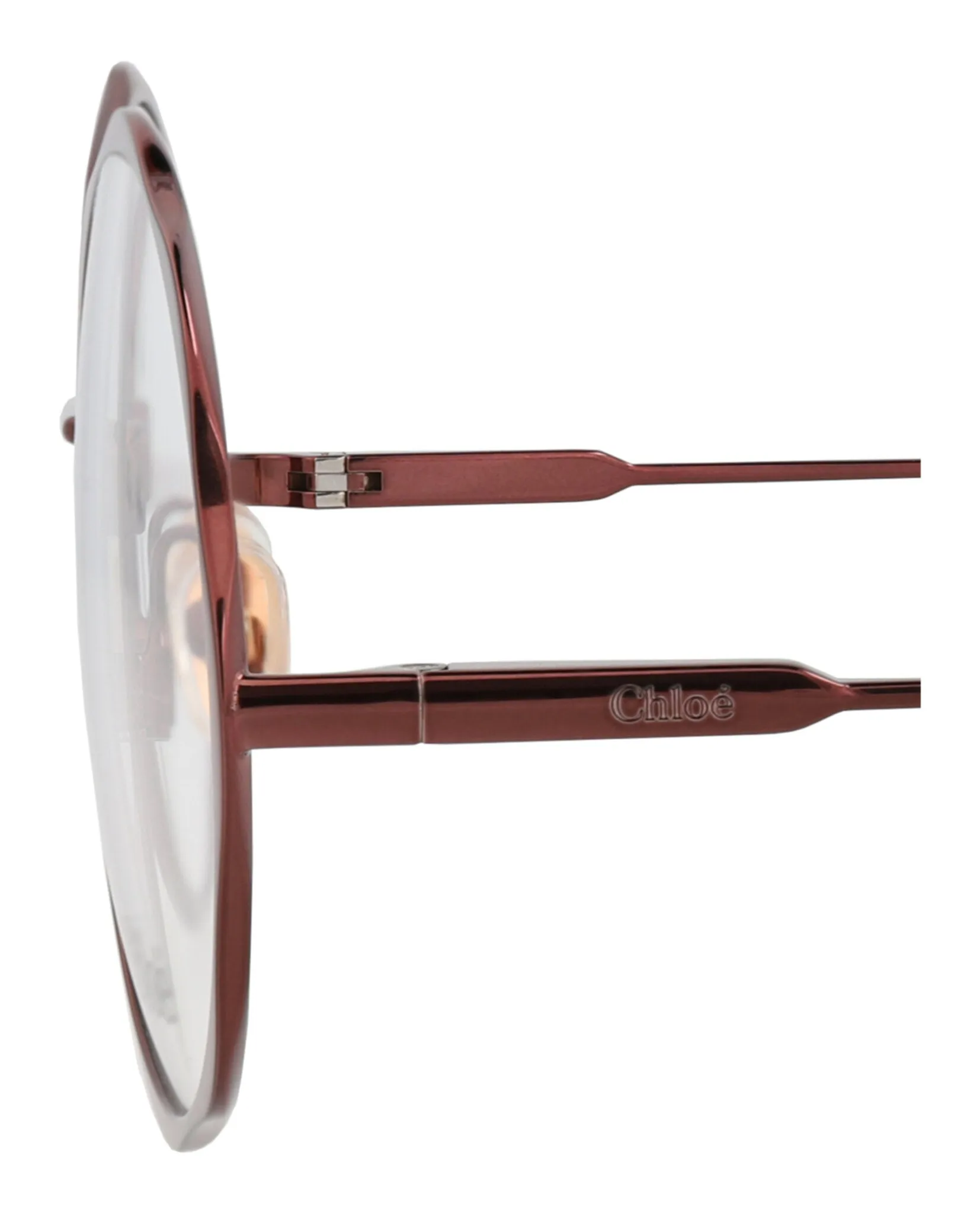 Chloé CH 0185O 30014133 006 Round Metal Brown Optical Frames with Transparent Lens sold by Gaffos product image thumbnail 4