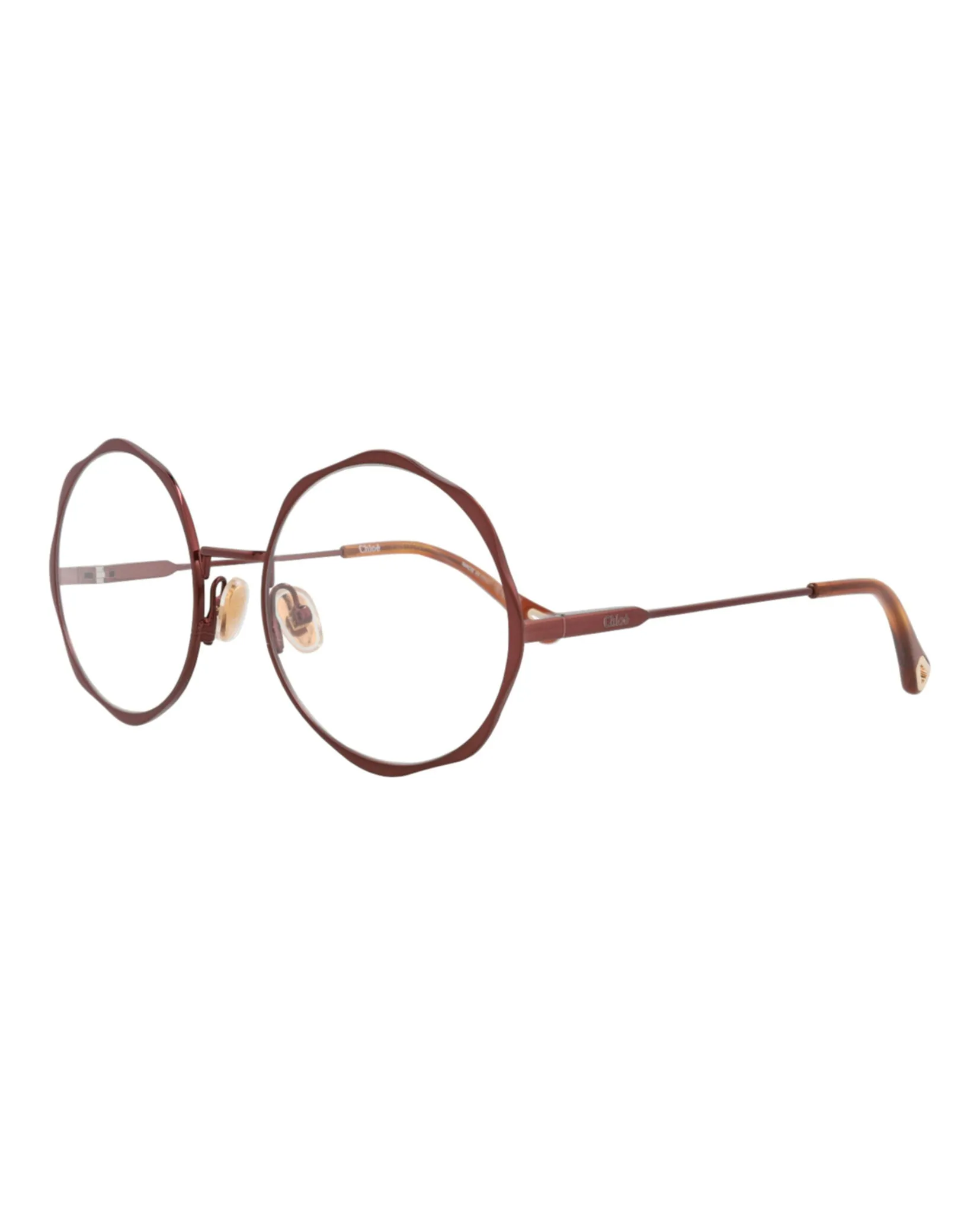 Chloé CH 0185O 30014133 006 Round Metal Brown Optical Frames with Transparent Lens sold by Gaffos product image thumbnail 2