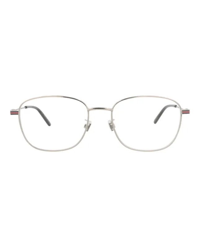 Gucci GG 1126OA 30013006 002 Square Metal Silver Optical Frames with Transparent Lens sold by Gaffos