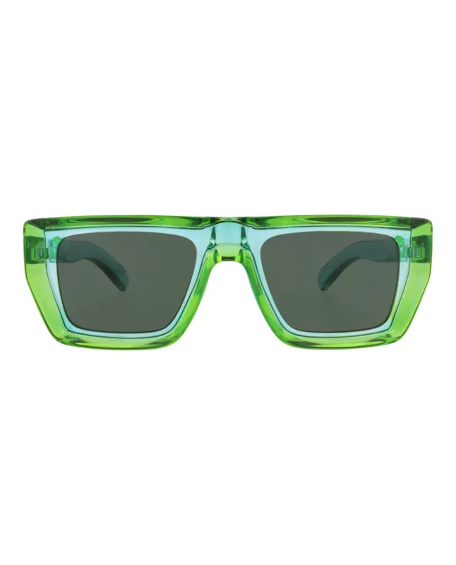 Gucci GG 1723S 30015511 005 Square Plastic Green Sunglasses with Green Lens sold by Gaffos